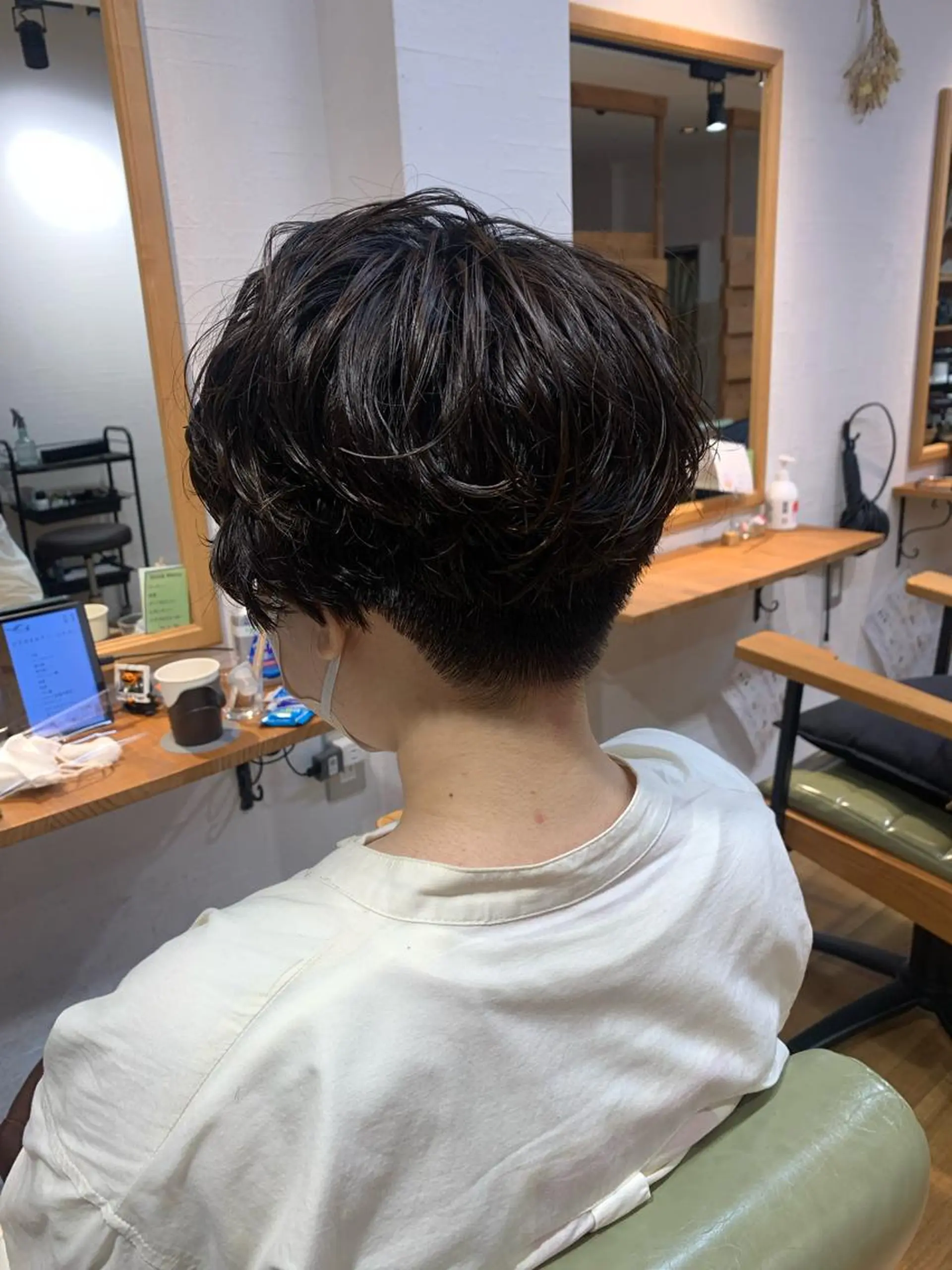 ショート パーマ カット パーマ トリートメント ショート🌼パーマ 本間正子のヘアスタイル