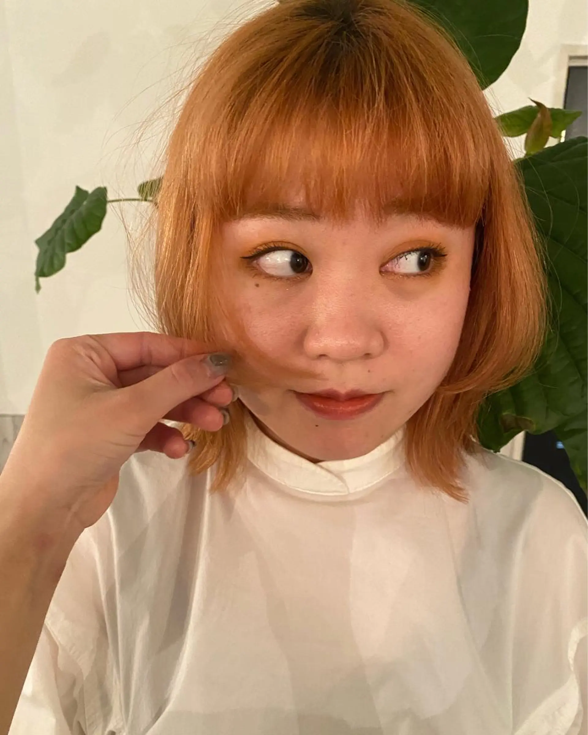 ミディアム カラー 原 瑞希のヘアスタイル