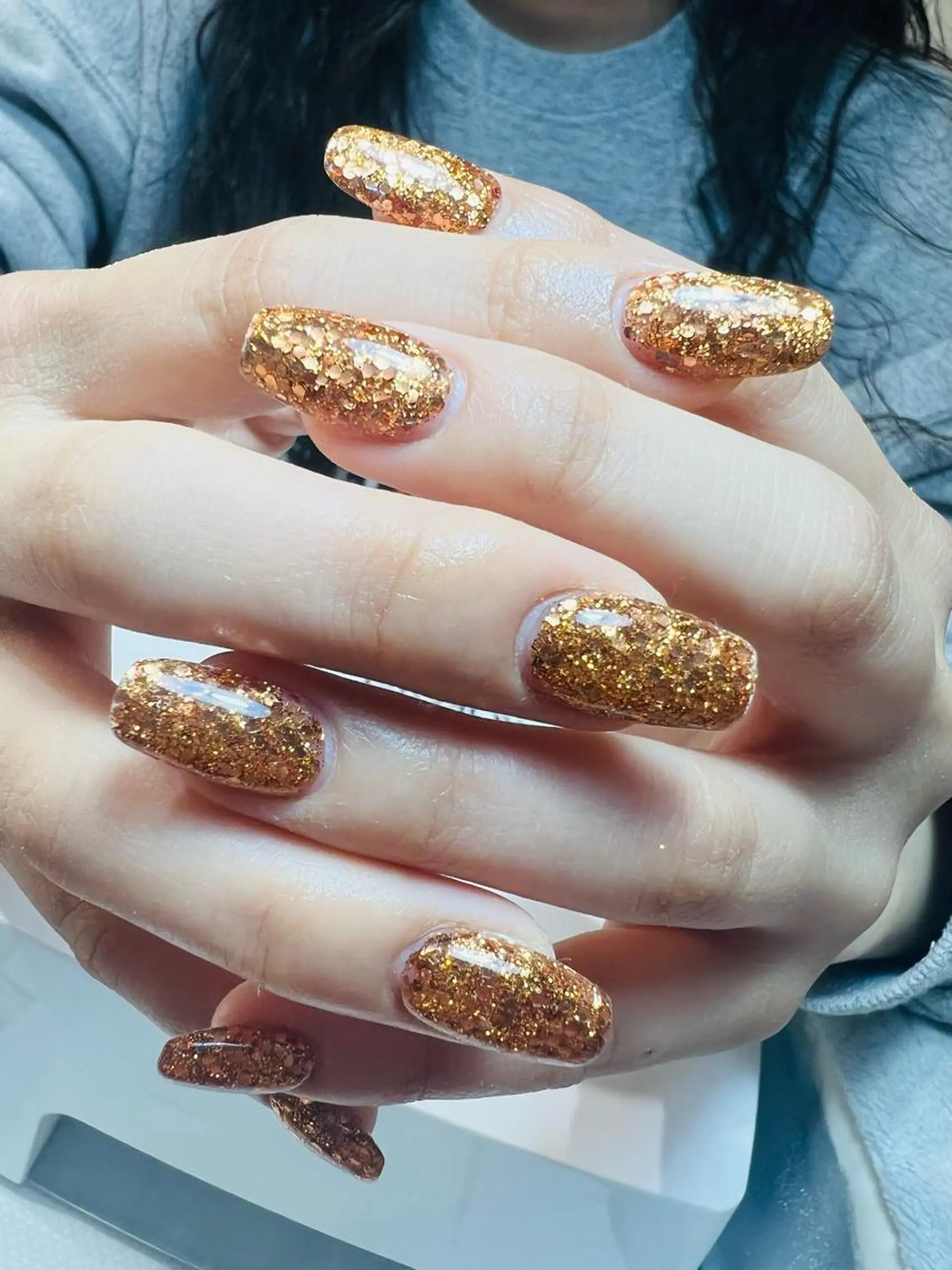 ネイル ワンカラーネイル スカルプネイル bijou nails　蓮のネイルデザイン