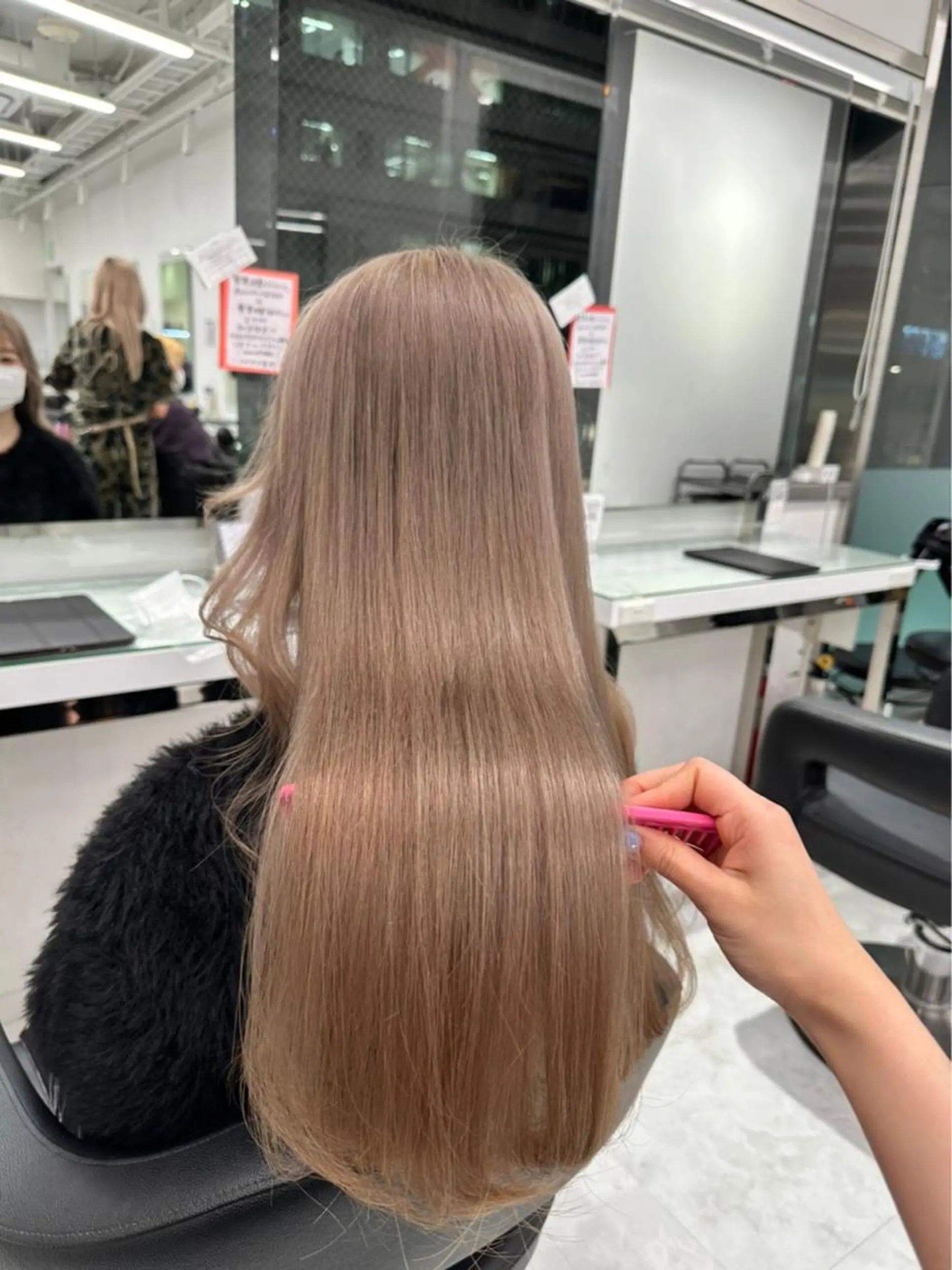 ロング カラー ヘアカラー トリートメント 💖ミルクティー💖 あかり💖のヘアスタイル