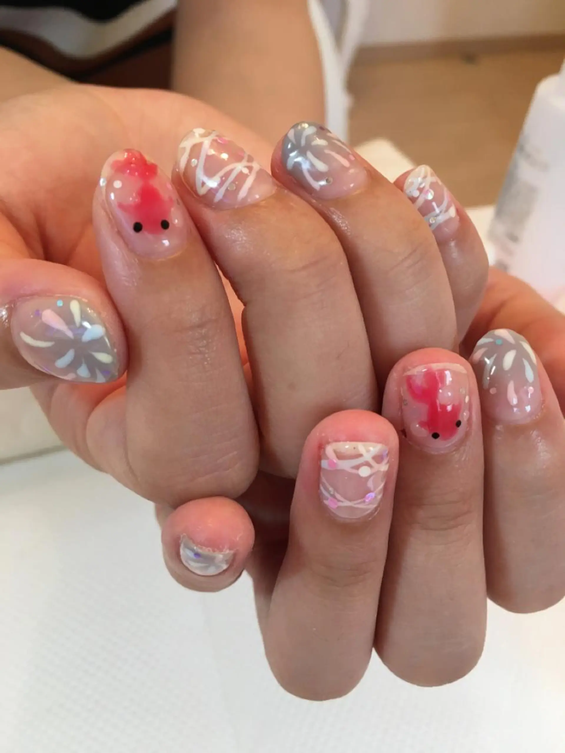 ネイル ヨーヨーネイル ネイルサロン ショコラのネイルデザイン