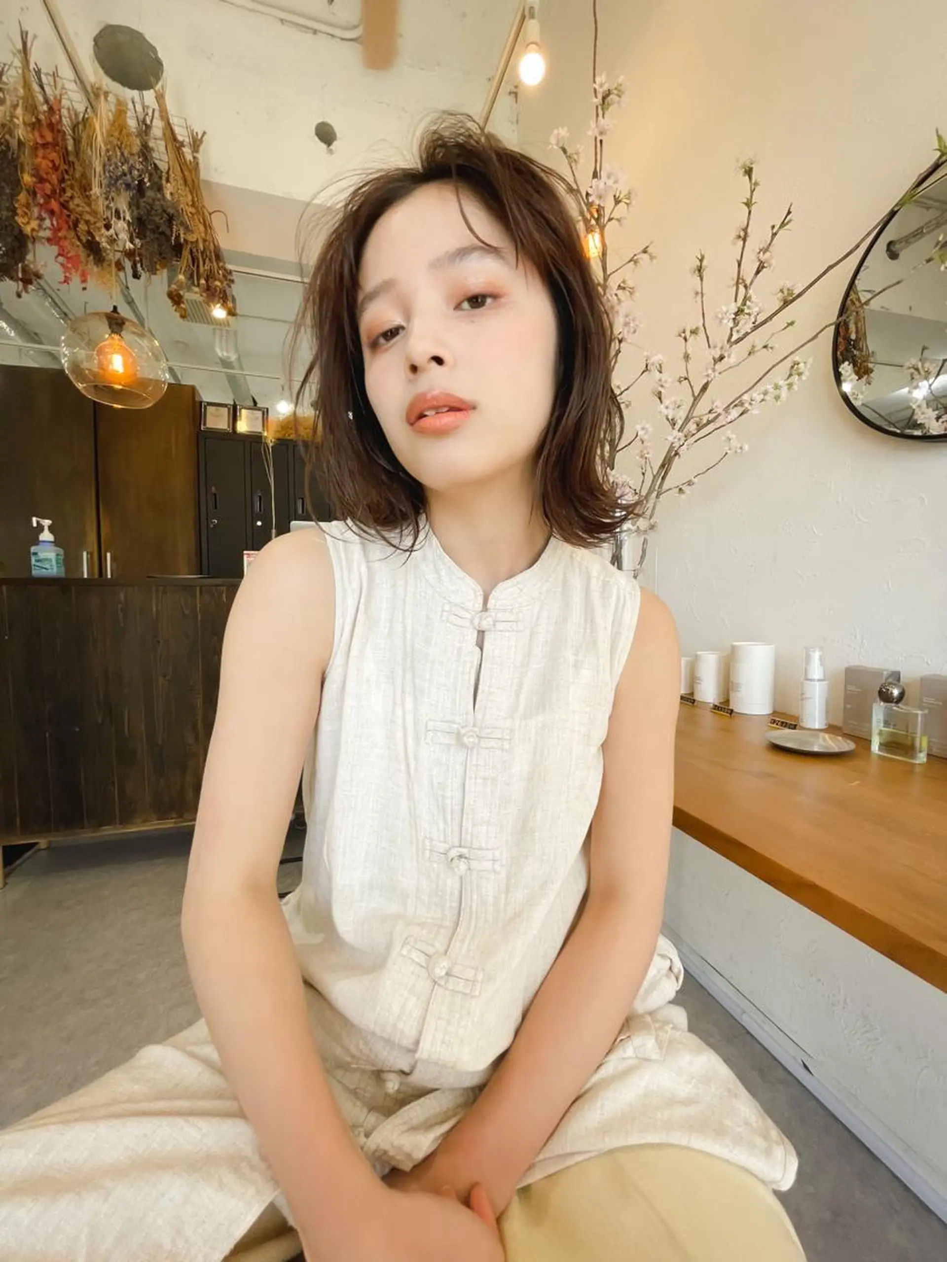 ミディアム 緒方リエ 時短ショート・ボブのヘアスタイル