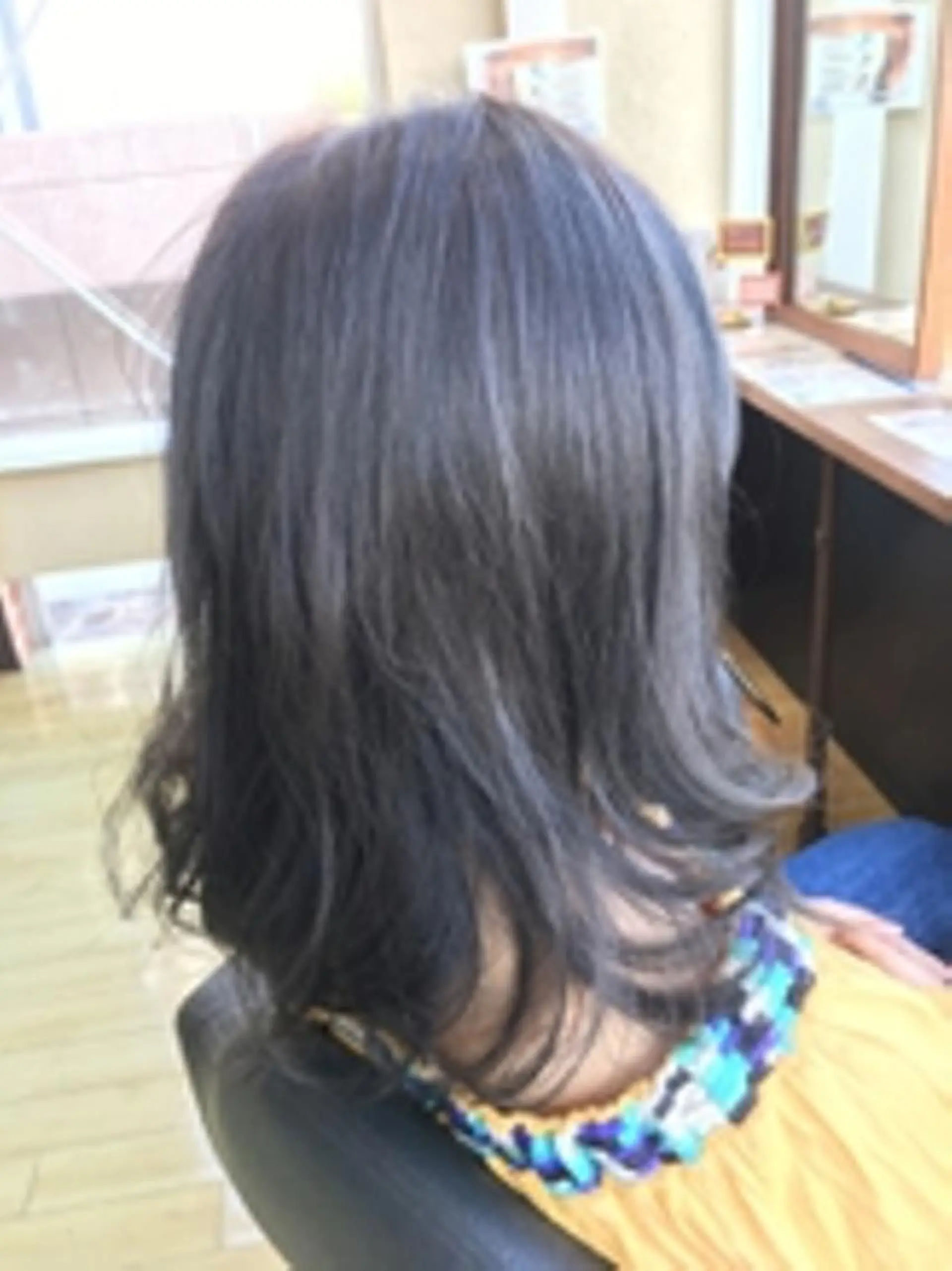 セミロング カラー パピヨンロゼ 髪質改善/エクステのヘアスタイル