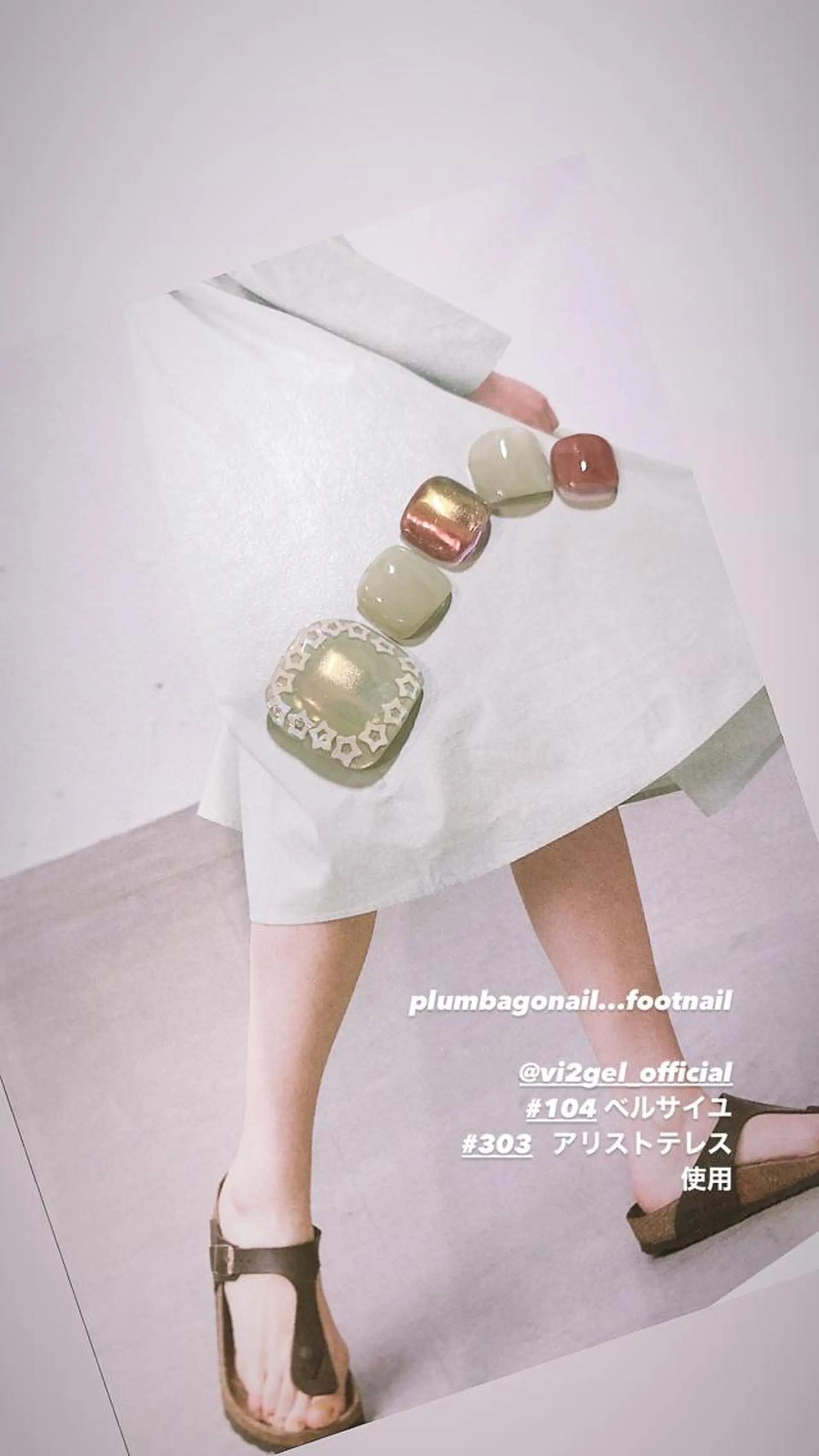 ネイル フットネイル plunail mikiのネイルデザイン