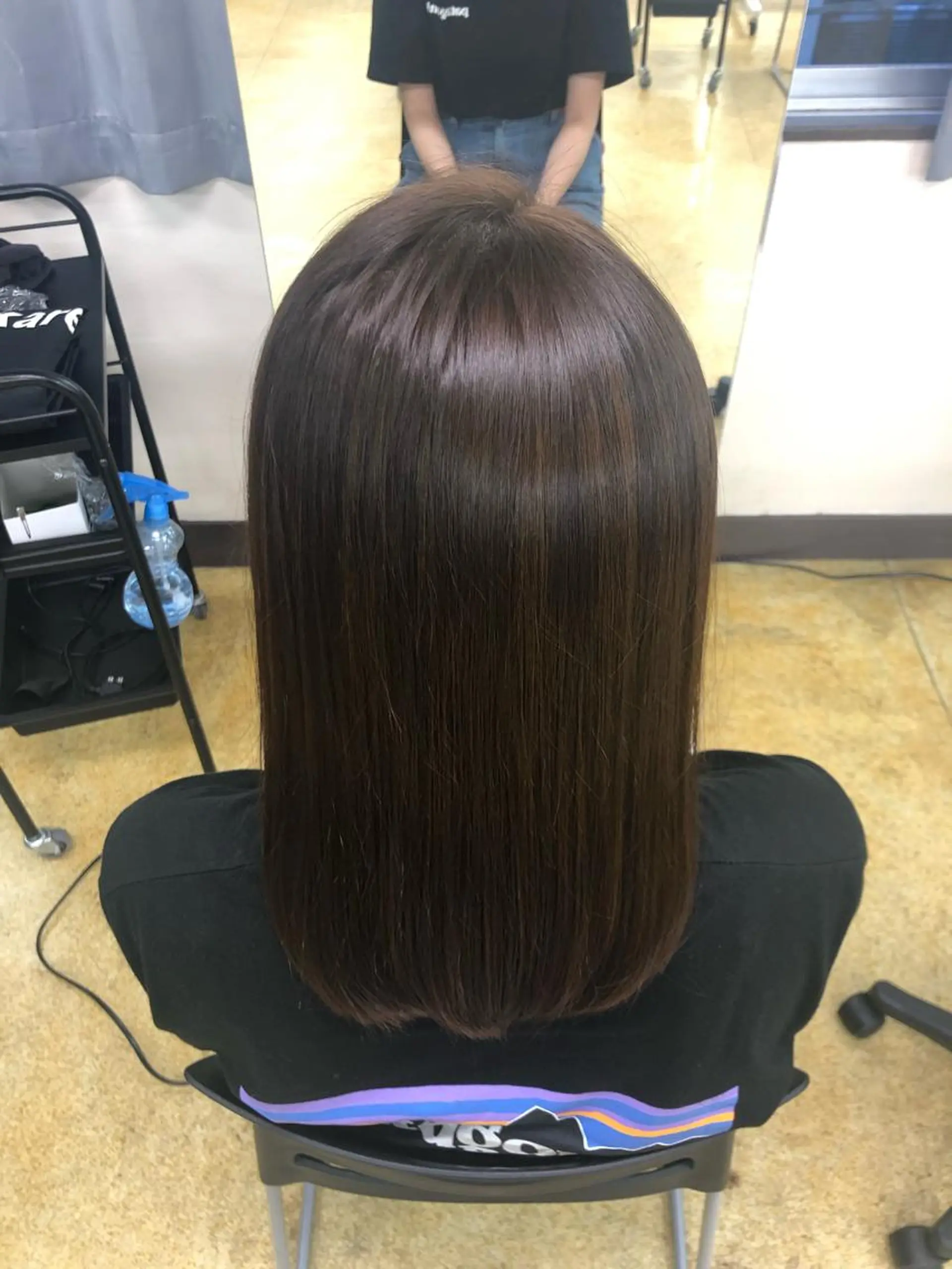 ミディアム カラー ヘアアレンジ 💖韓国ヘアの匠 💖TAKUMI💖のヘアスタイル