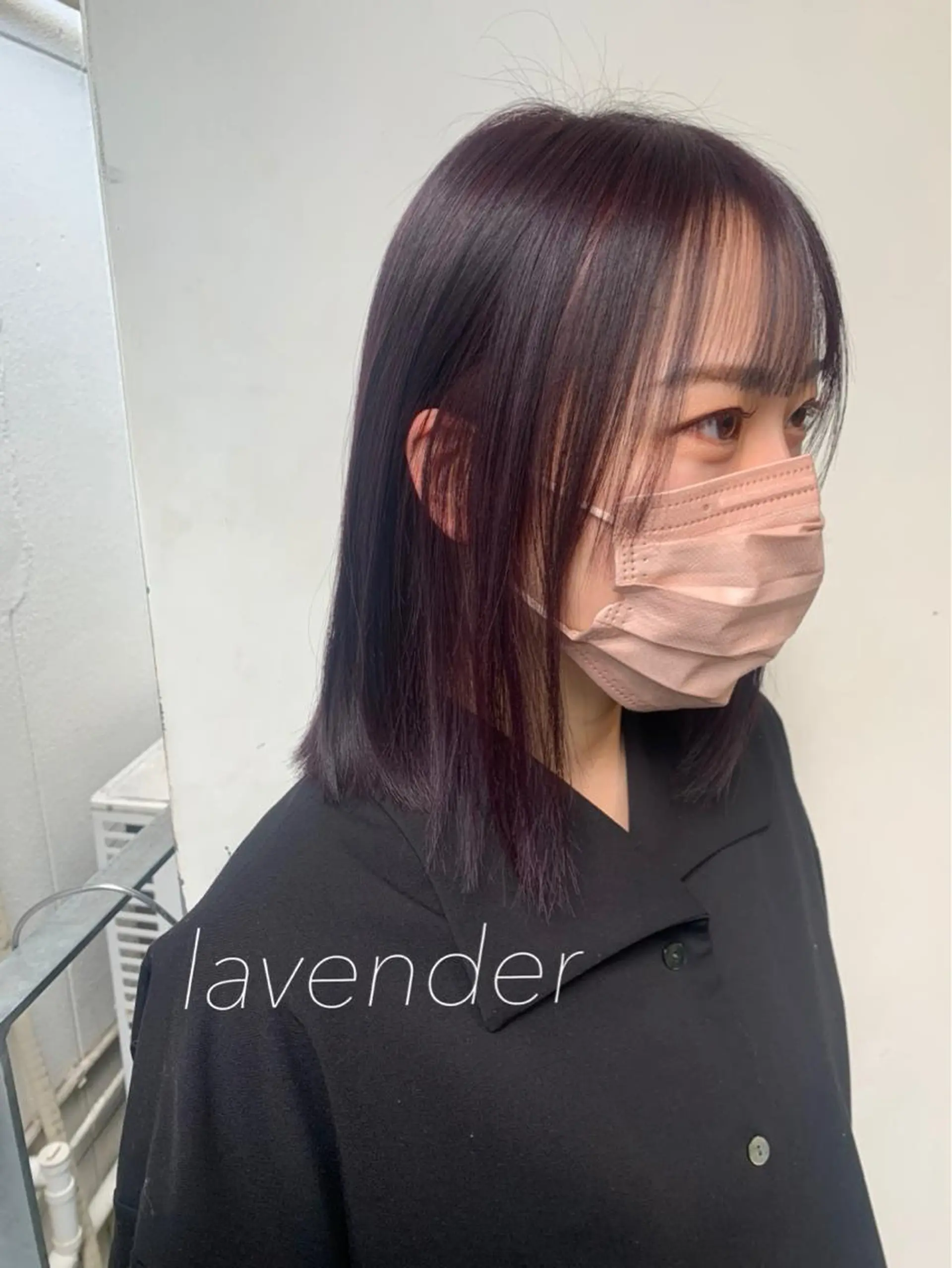 ミディアム カラー ラベンダーカラー カット ヘアカラー レイヤーカット/艶髪 ✨💭KIRARIのヘアスタイル