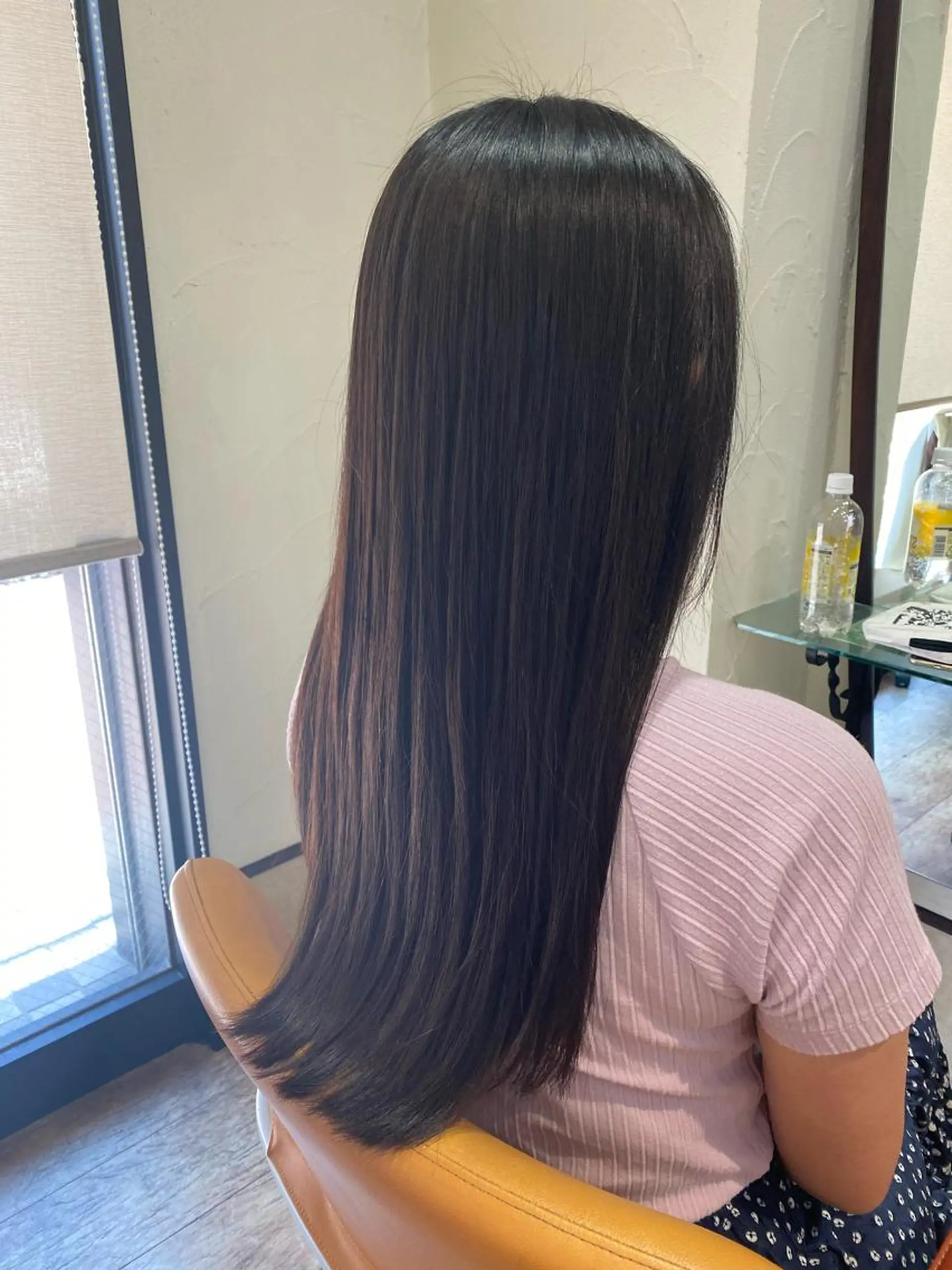 ロング ハイライト 縮毛矯正 サプリームヘア 飯田みち瑠のヘアスタイル