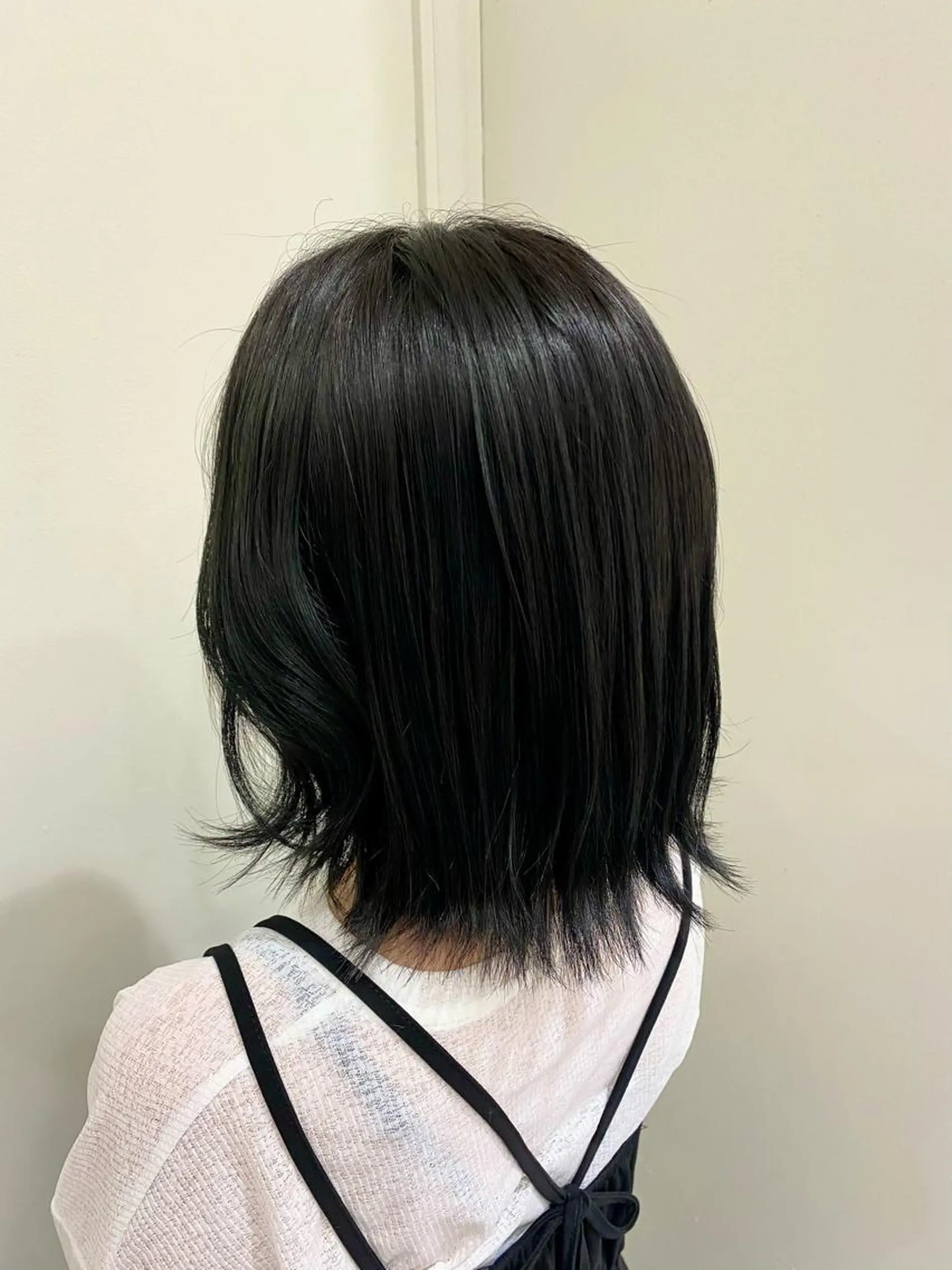 ミディアム カラー ヘアアレンジ 黒髪 ブリーチ ネイビーカラー ブリーチなしカラー カット ヘアカラー Reginavita栄店 【レジナヴィータ】所属・鈴木 二依奈のヘアスタイル