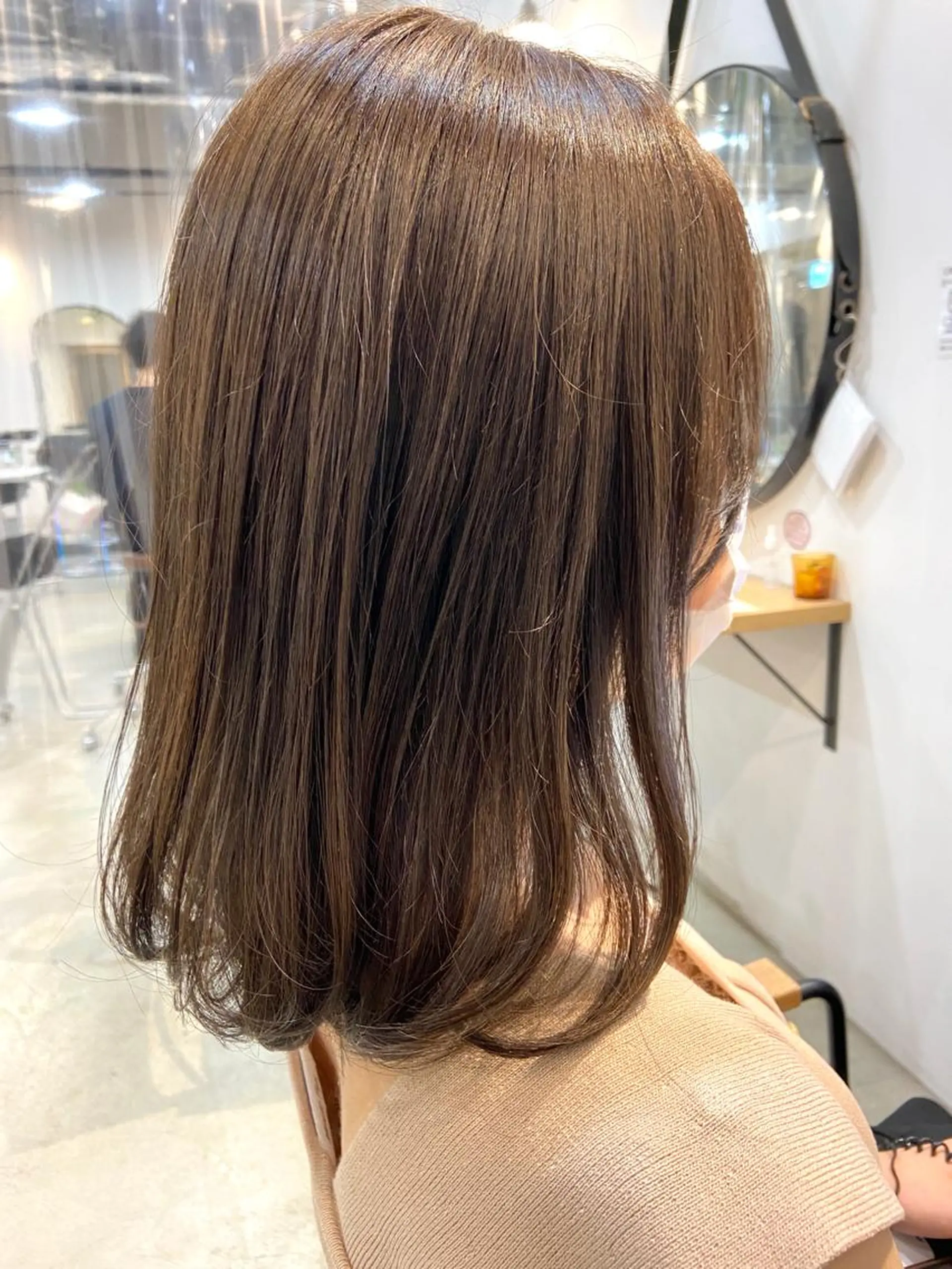 ミディアム 縮毛矯正 トリートメント 髪質改善/森ノ宮/ 美容室/店長杉山慶尚のヘアスタイル