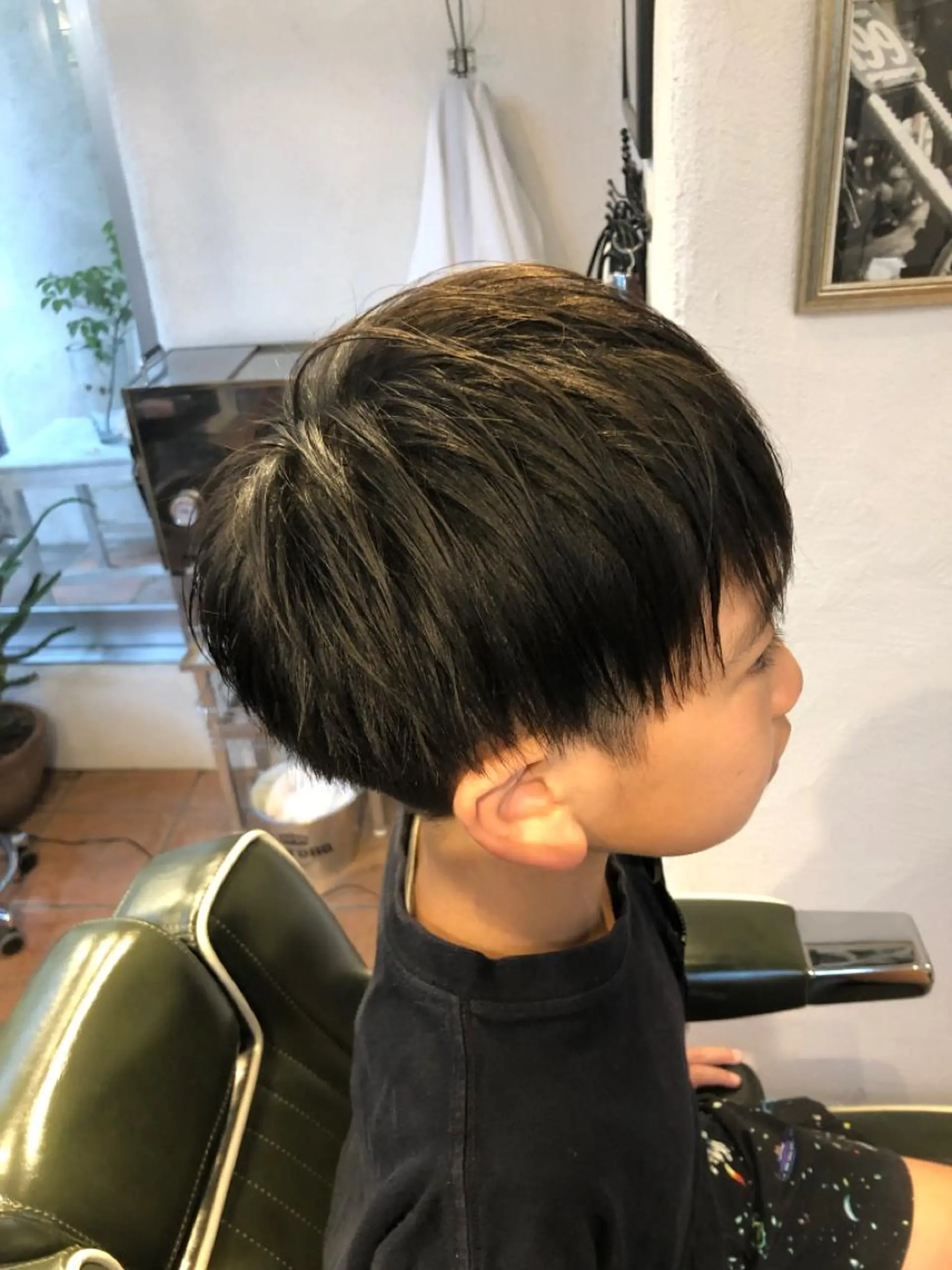 ショート メンズ キッズ マッシュ カット 冨士川 英樹のヘアスタイル