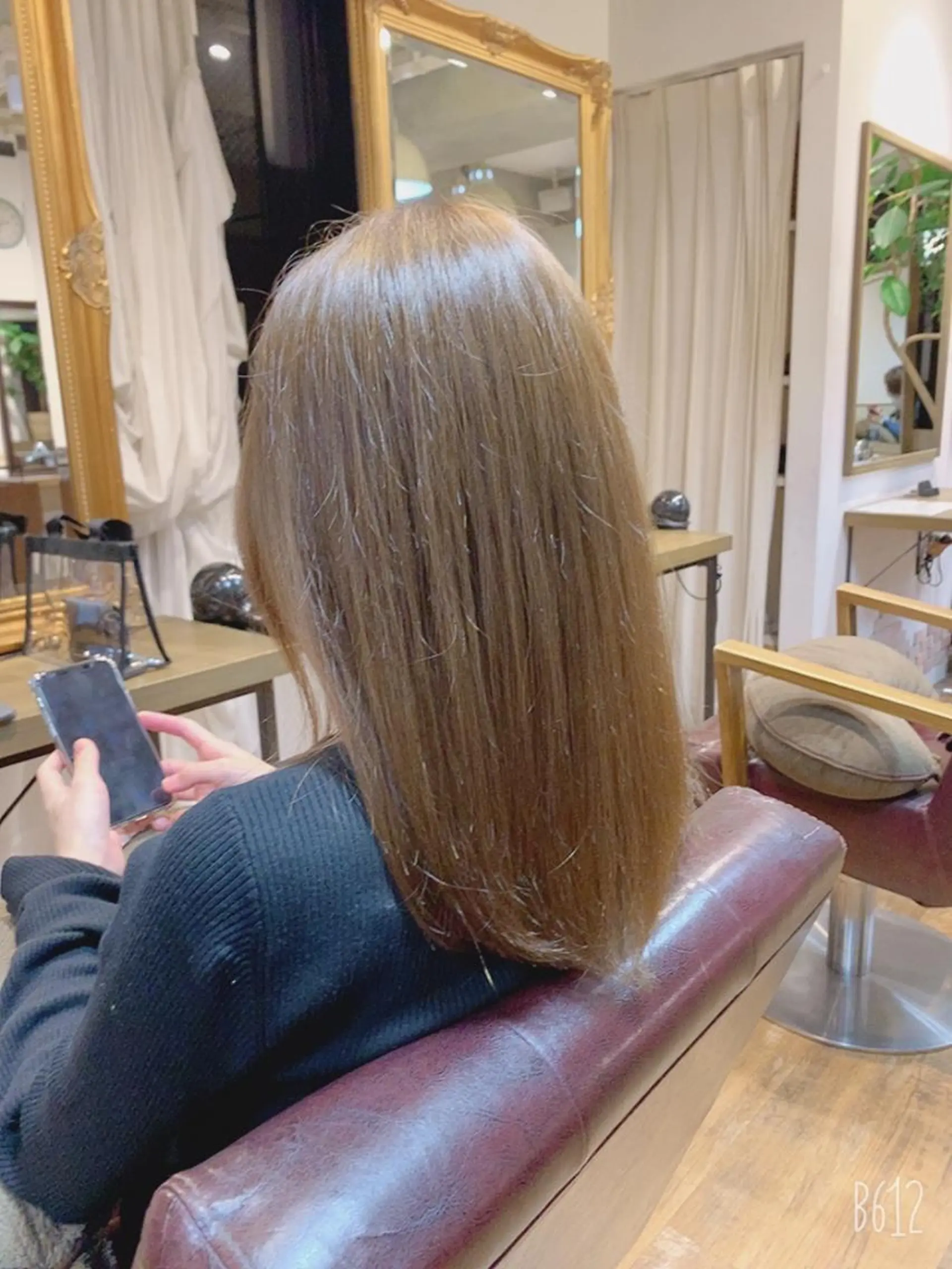 セミロング カラー ✨️美髪矯正×似合わ せ艶カラー✨藤田透のヘアスタイル