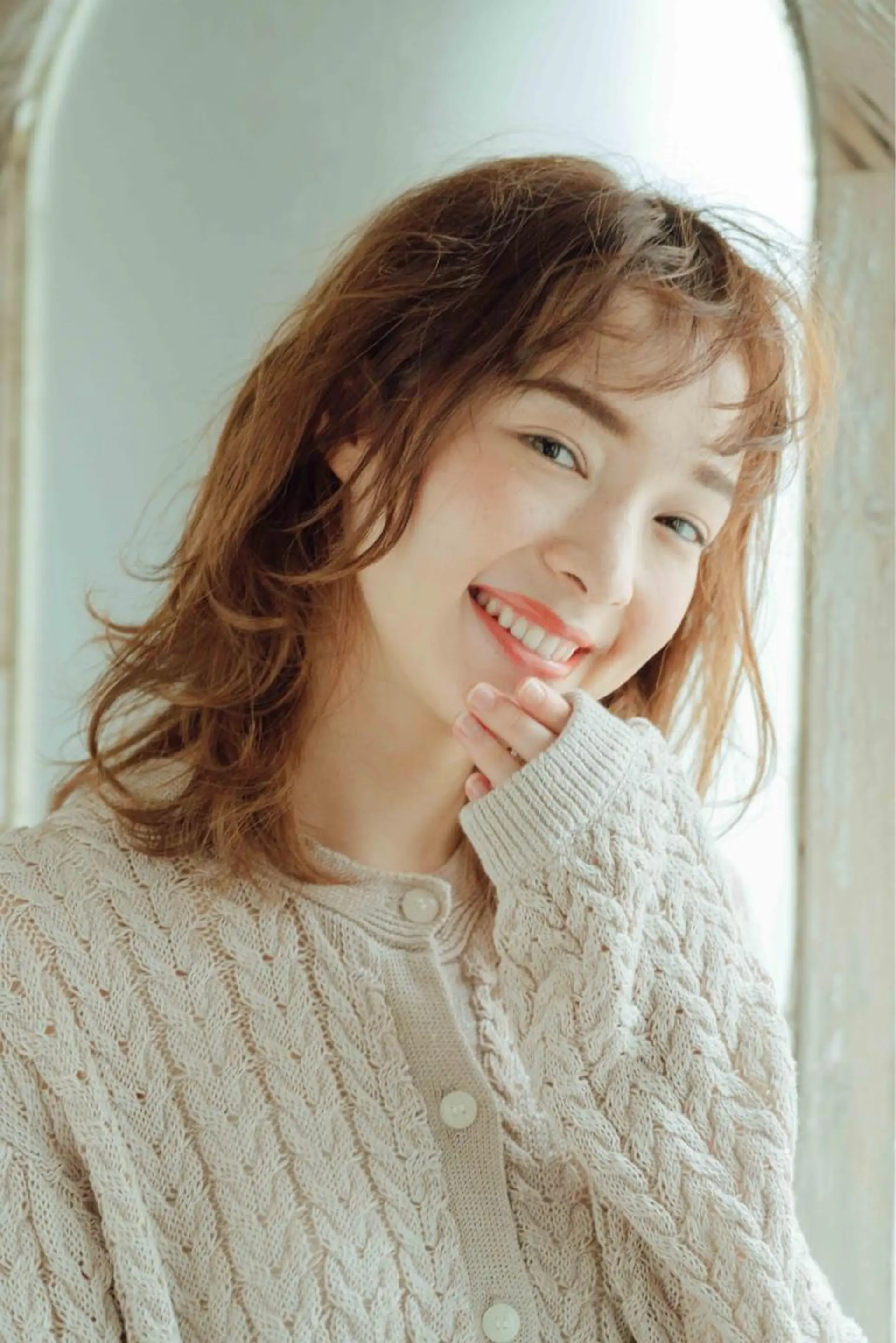 セミロング 林 里美のヘアスタイル