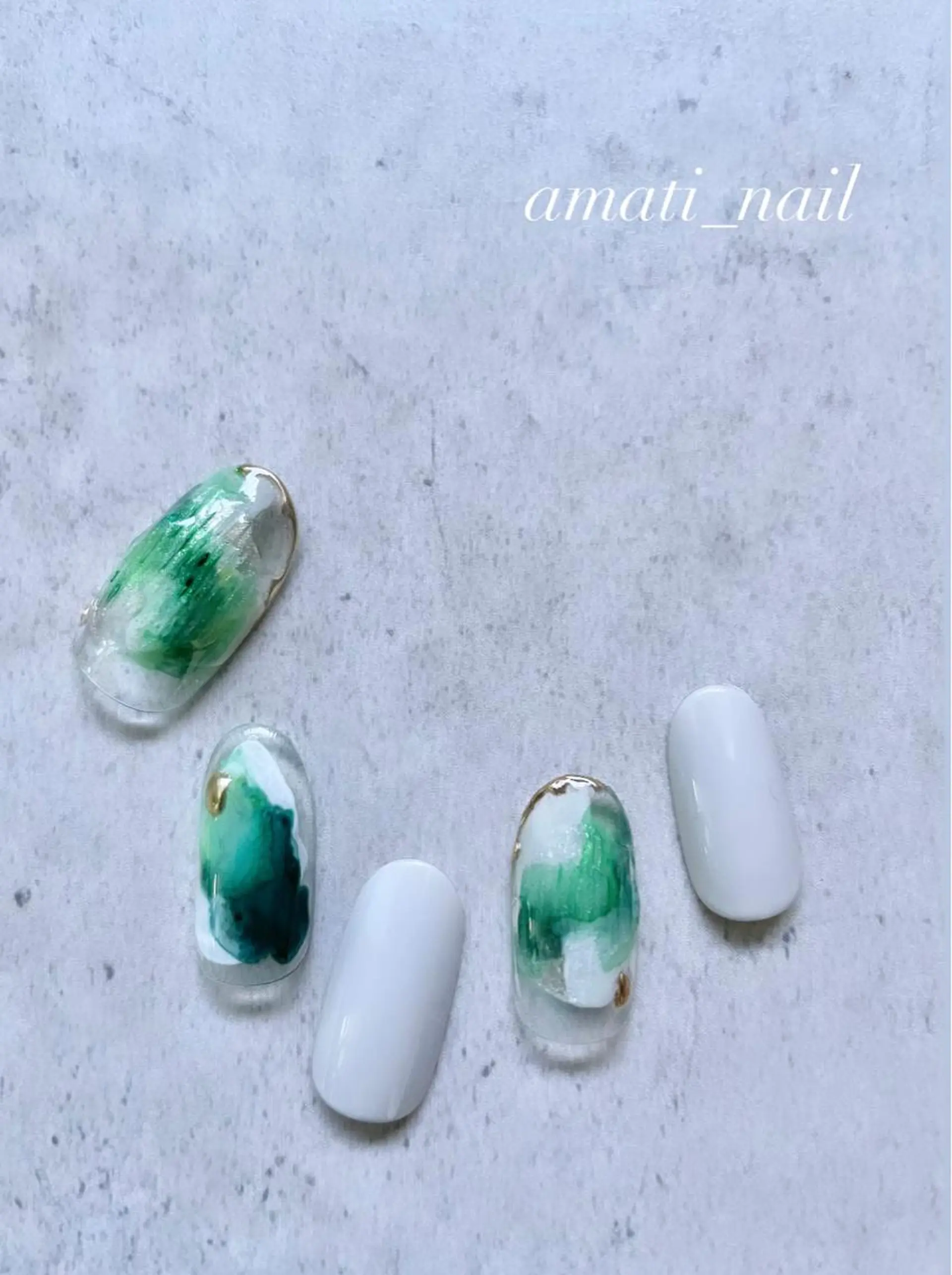 ネイル クリアネイル フットネイル ジェルネイル グラデーション マグネットネイル ハンドネイル amati_nail TAKAKOのネイルデザイン