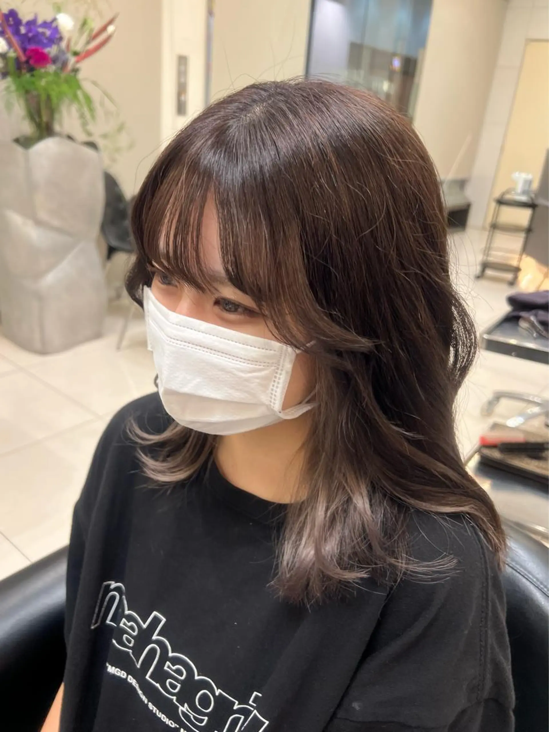 セミロング カラー カット ヘアカラー トリートメント ハイトーン/ブリーチ /ボブ特化/SOMAのヘアスタイル