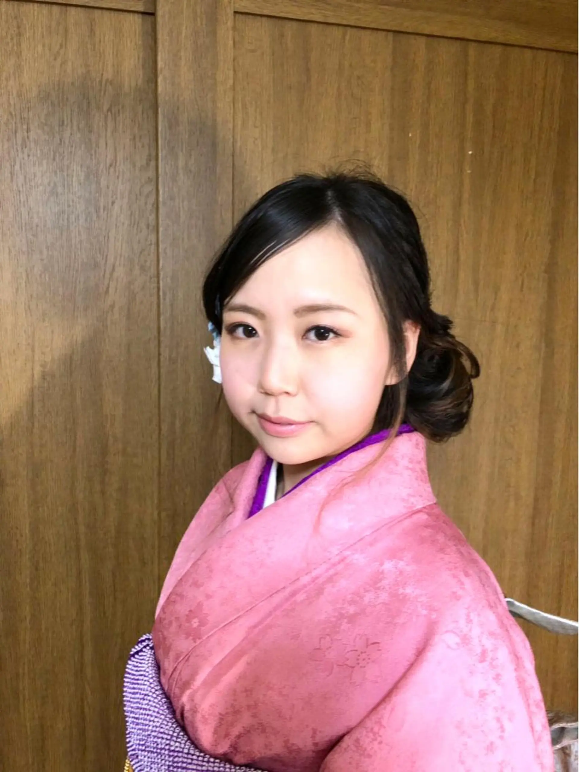 セミロング ヘアアレンジ 成人式 色タイプ診断 ❤️Umi❤️のヘアスタイル