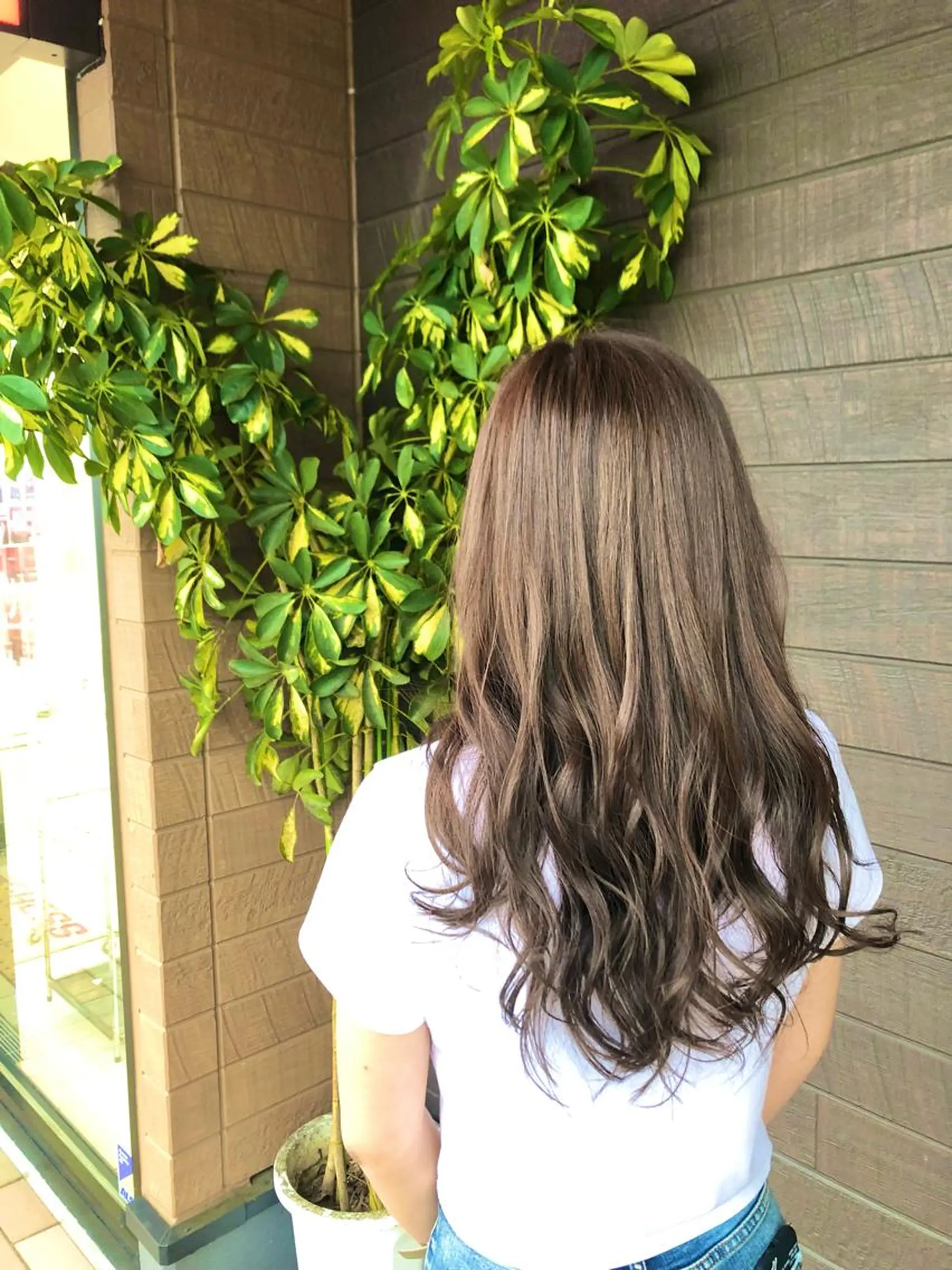 セミロング 太白区/白髪ぼかし ハイライト/千葉達人のヘアスタイル