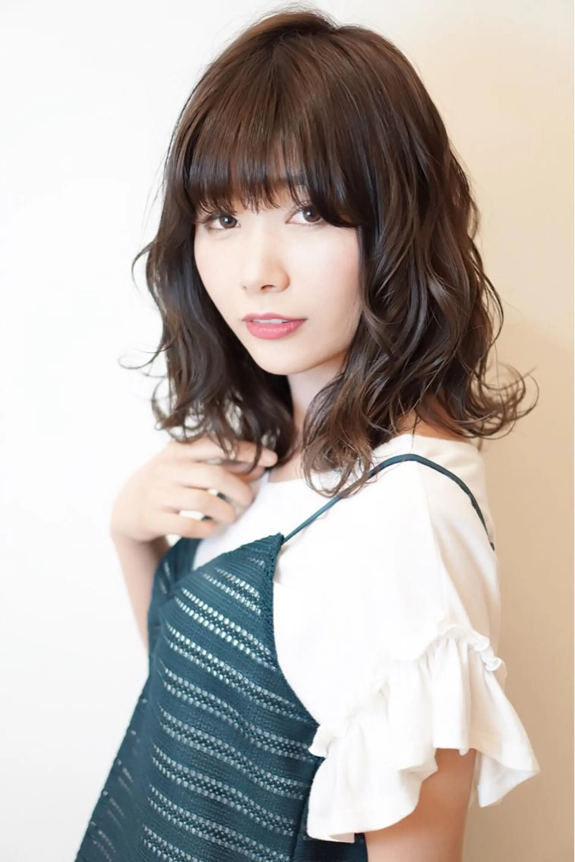 ミディアム カラー ディレクター ノナカのヘアスタイル