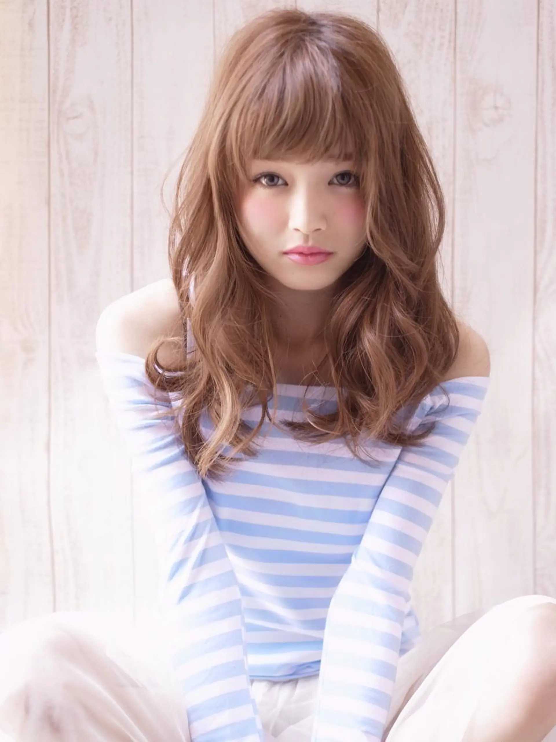 ロング 浜田 敦史のヘアスタイル