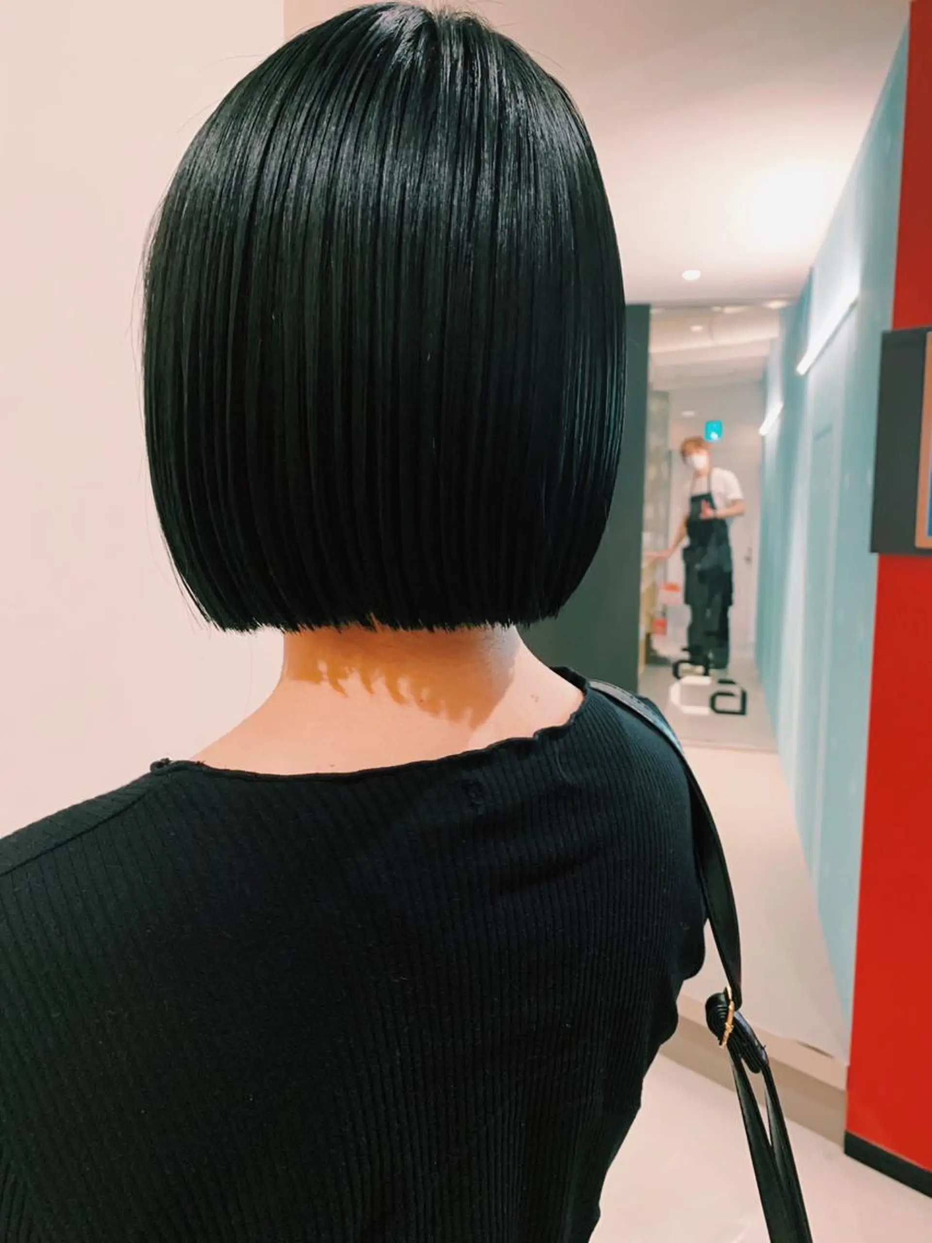 ミディアム ワンレンボブ ボブ tension 【テンション】のヘアスタイル
