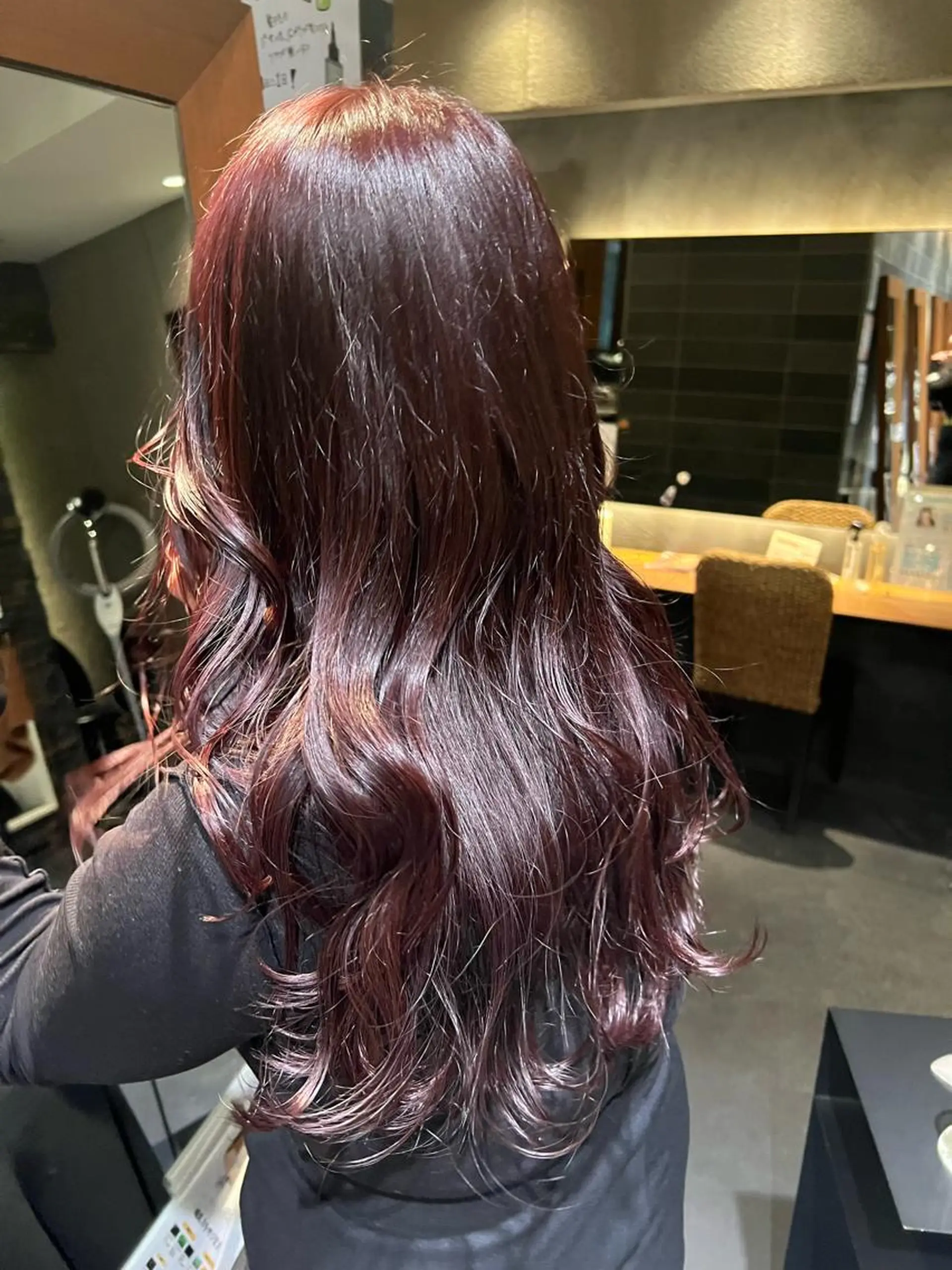 ロング カラー ラベンダーカラー ヘアカラー トリートメント 中井 一葉のヘアスタイル