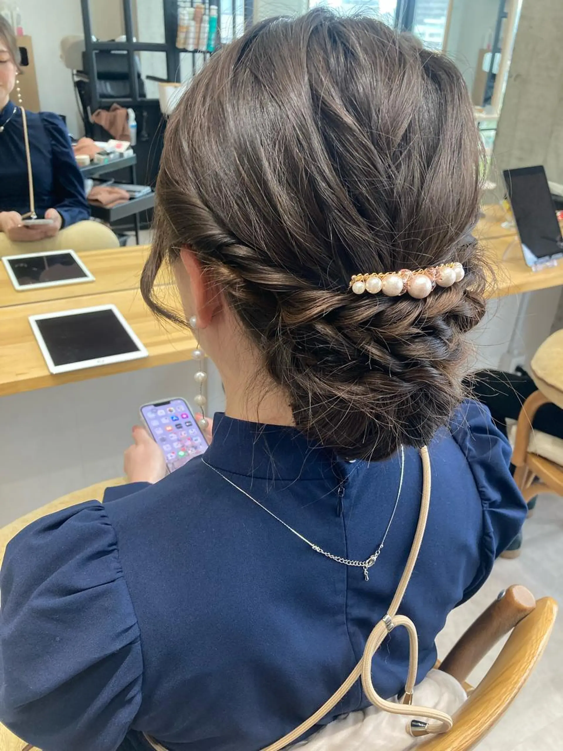 ロング ヘアカラー トリートメント ✨色持ちの良い艶 カラー✨蟹江真世のヘアスタイル