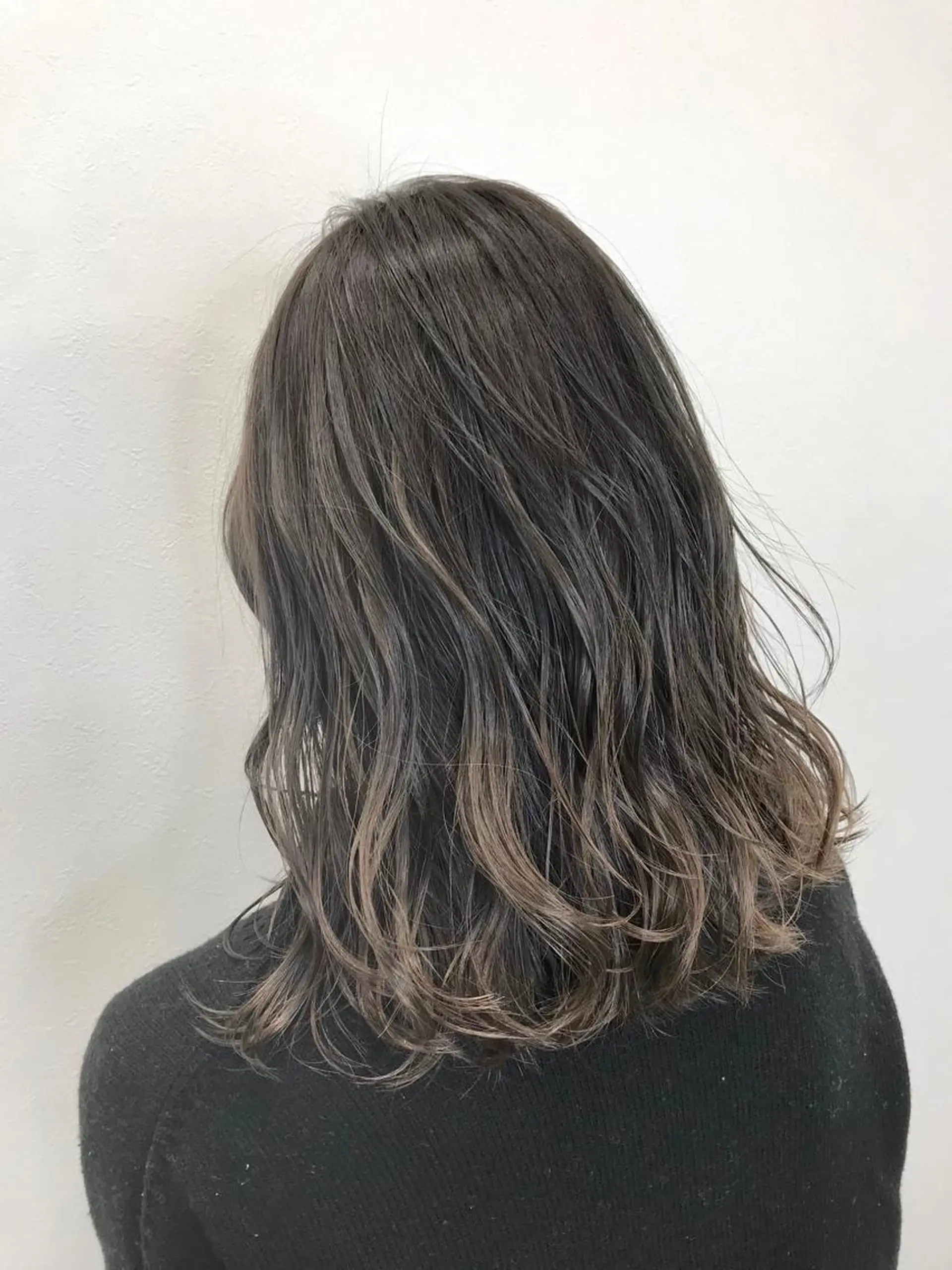 セミロング カラー カット ヘアカラー 酸性ストレート/ブリ ーチなし/中村 匠のヘアスタイル