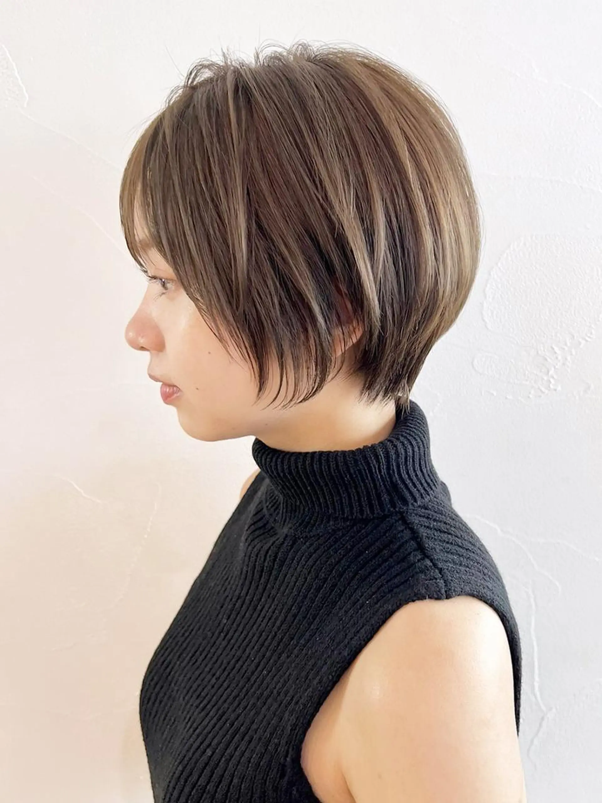 ショート カラー パーマ ヘアアレンジ ショートヘア ITbyALBUM 八王子店のヘアスタイル