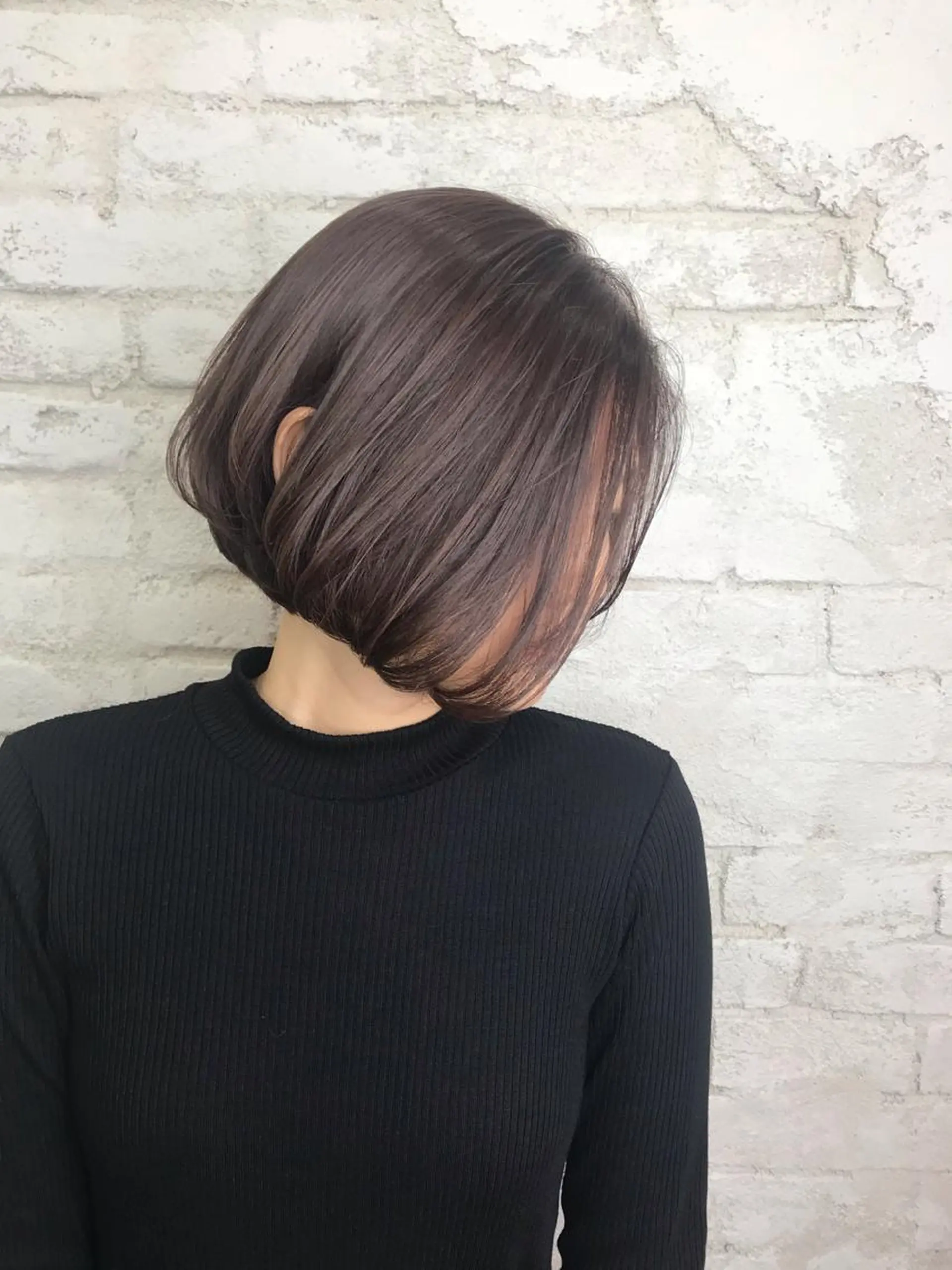 ショート 韓国ヘア✨グレージュ カラーasamiのヘアスタイル