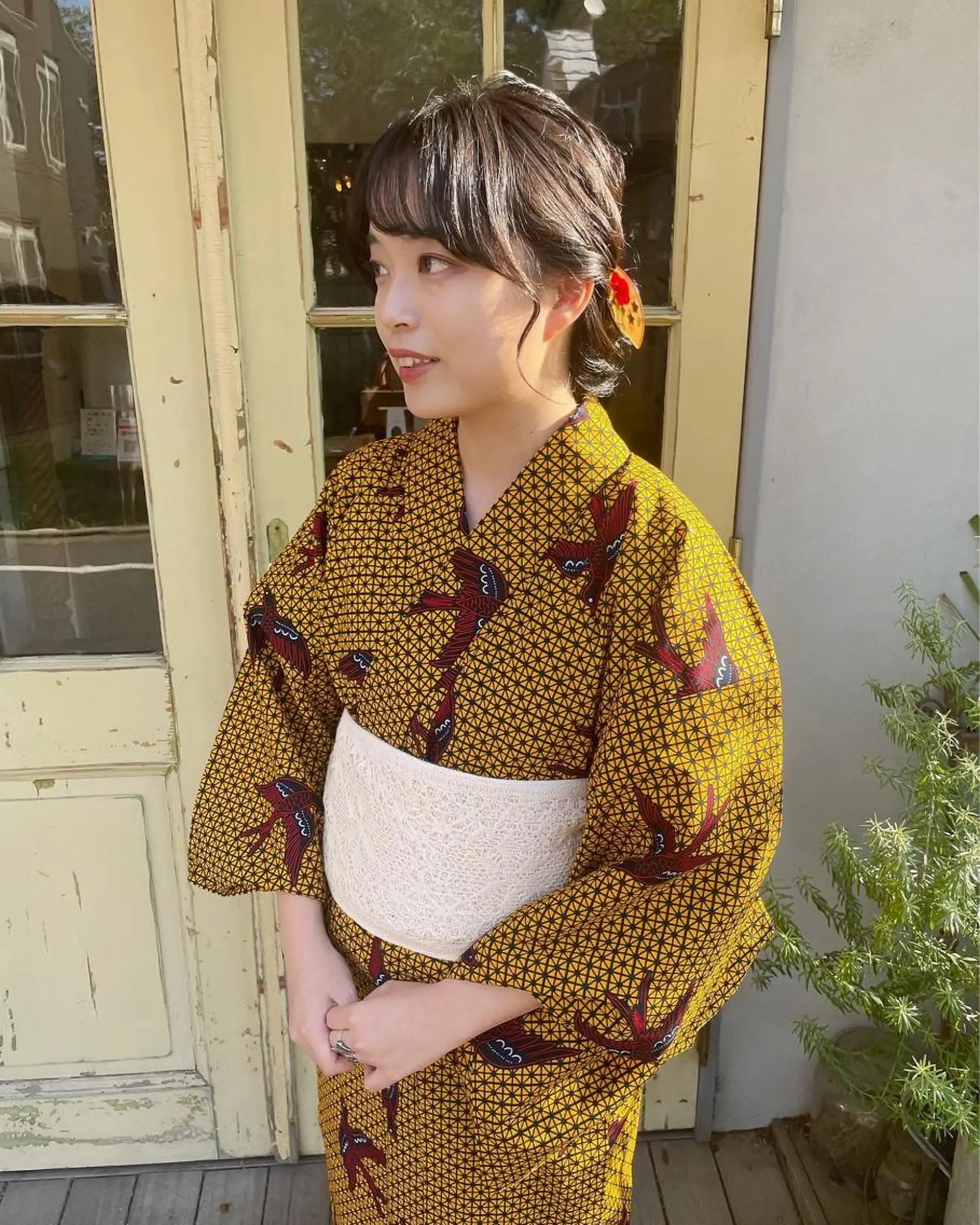 セミロング ヘアアレンジ KURIA‪‪*⋆ஐ ブリーチ/韓国ヘアのヘアスタイル