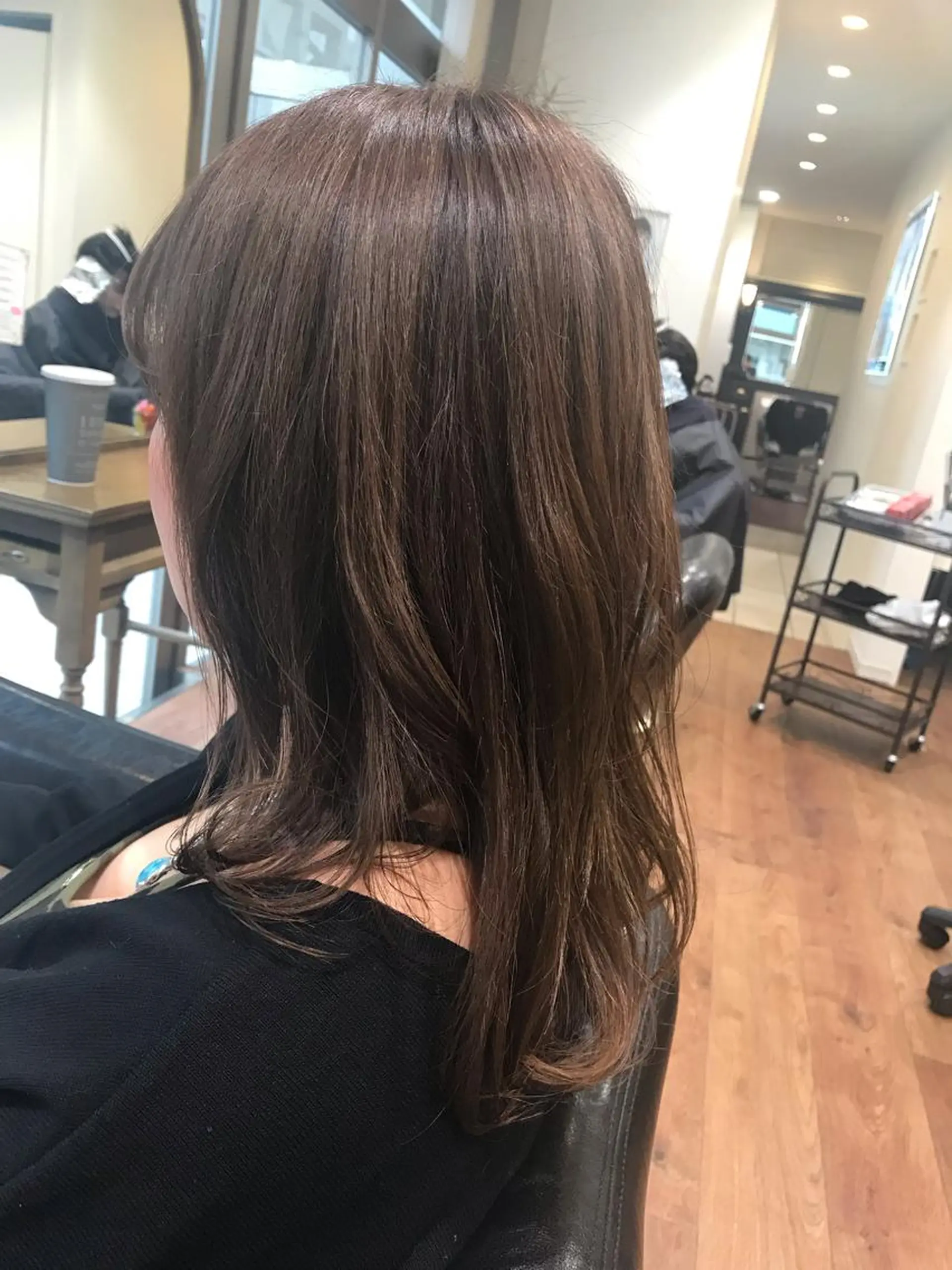 ロング カラー 透明感カラー アザマ　ヤスカツ _rosso 川口のヘアスタイル