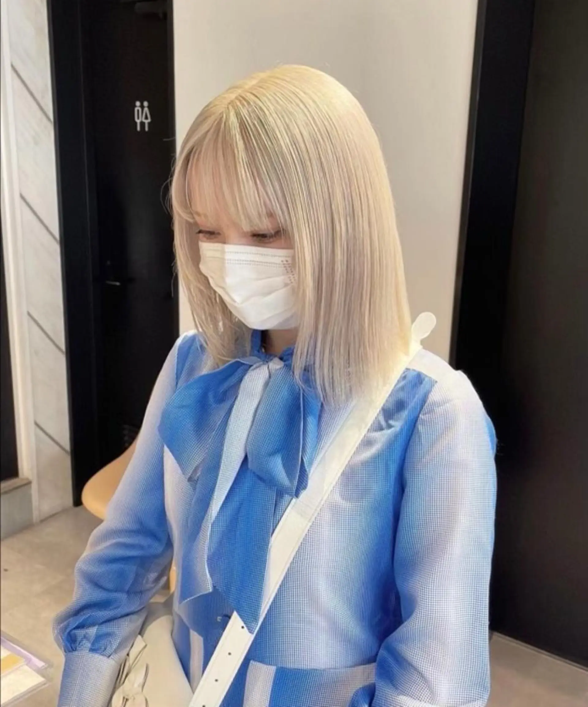 ミディアム カラー パーマ ヘアアレンジ メンズ キッズ ネイル マツエク・マツパ アイブロウ ショートボブ ミディアムパーマ メンズバレイヤージュ メンズブリーチ メンズハイライト Eirデザイナーズ サロン茶屋町tomoのヘアスタイル