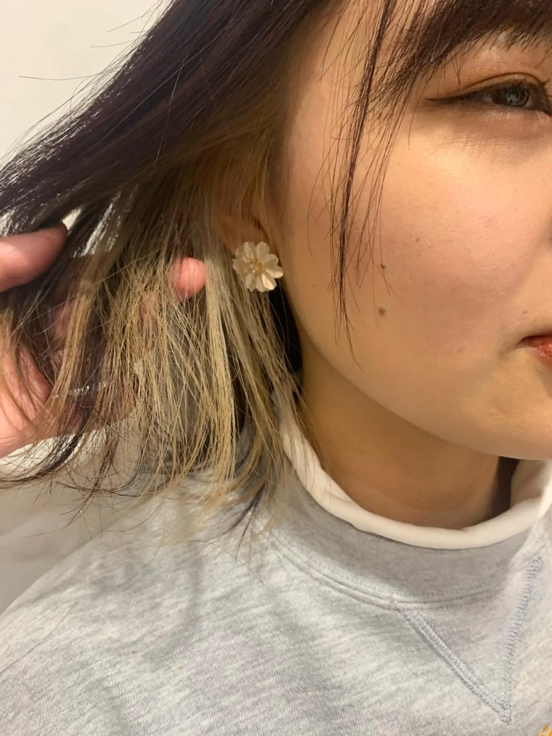 ミディアム カラー ベージュカラー ブリーチ インナーカラー ブリーチなしカラー レッドカラー ヘアカラー 中目黒🌼 🌼ハナのヘアスタイル