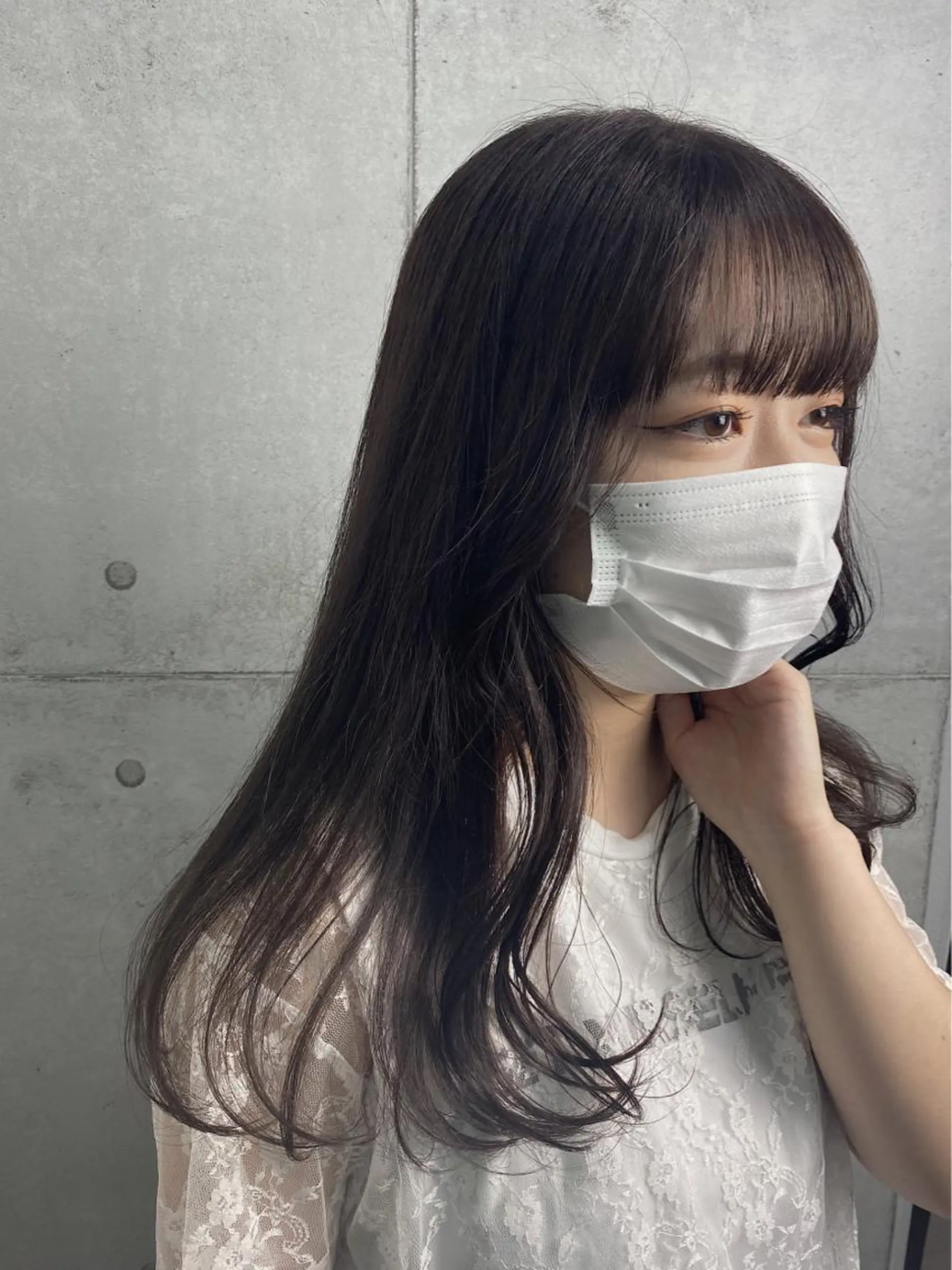 ロング 顔周り🇰🇷韓国 レイヤー/モエのヘアスタイル