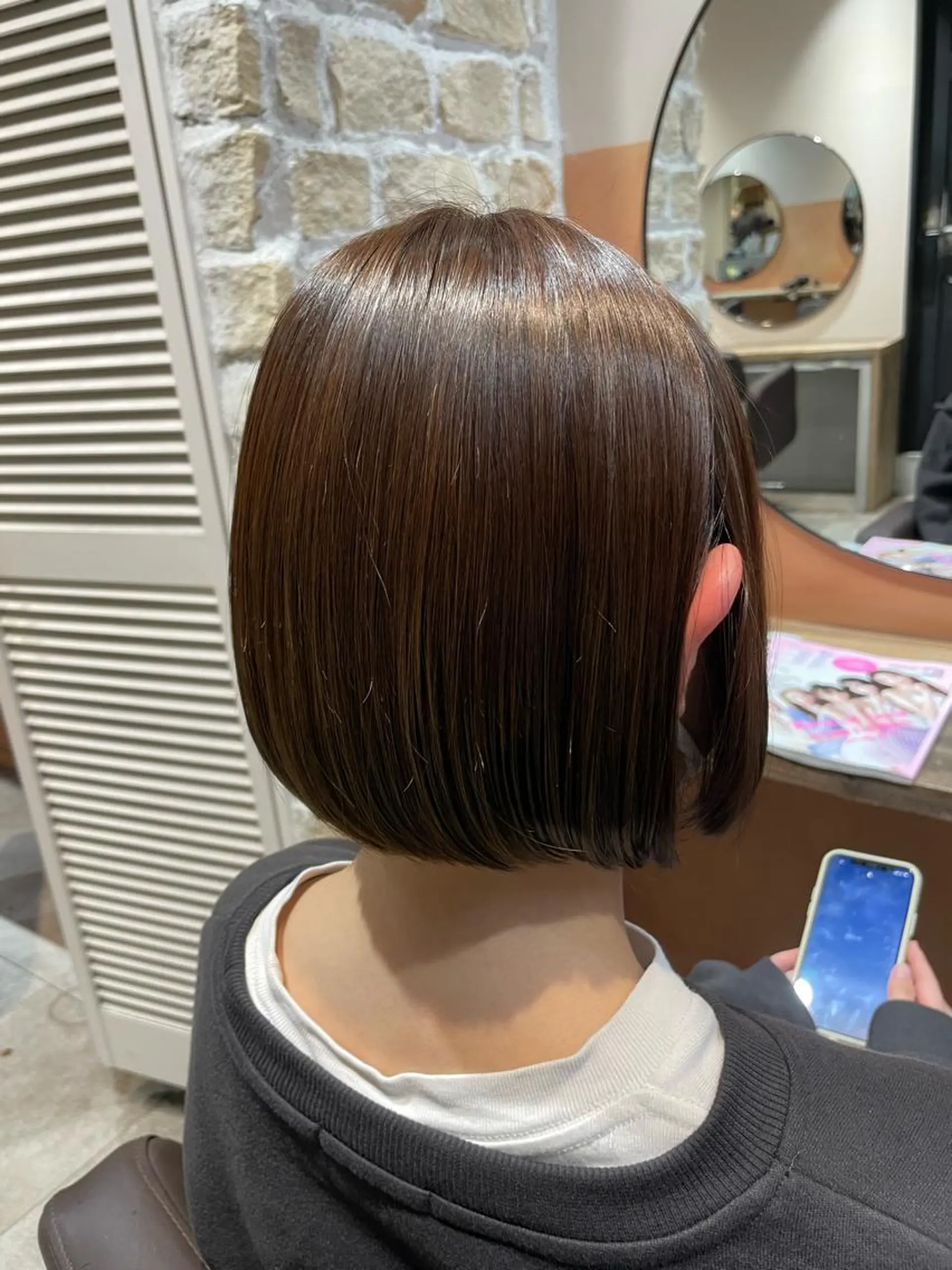 ミディアム カラー ベージュカラー ボブ カット ヘアカラー トリートメント 💐パーソナルカラー /市橋加菜💐のヘアスタイル