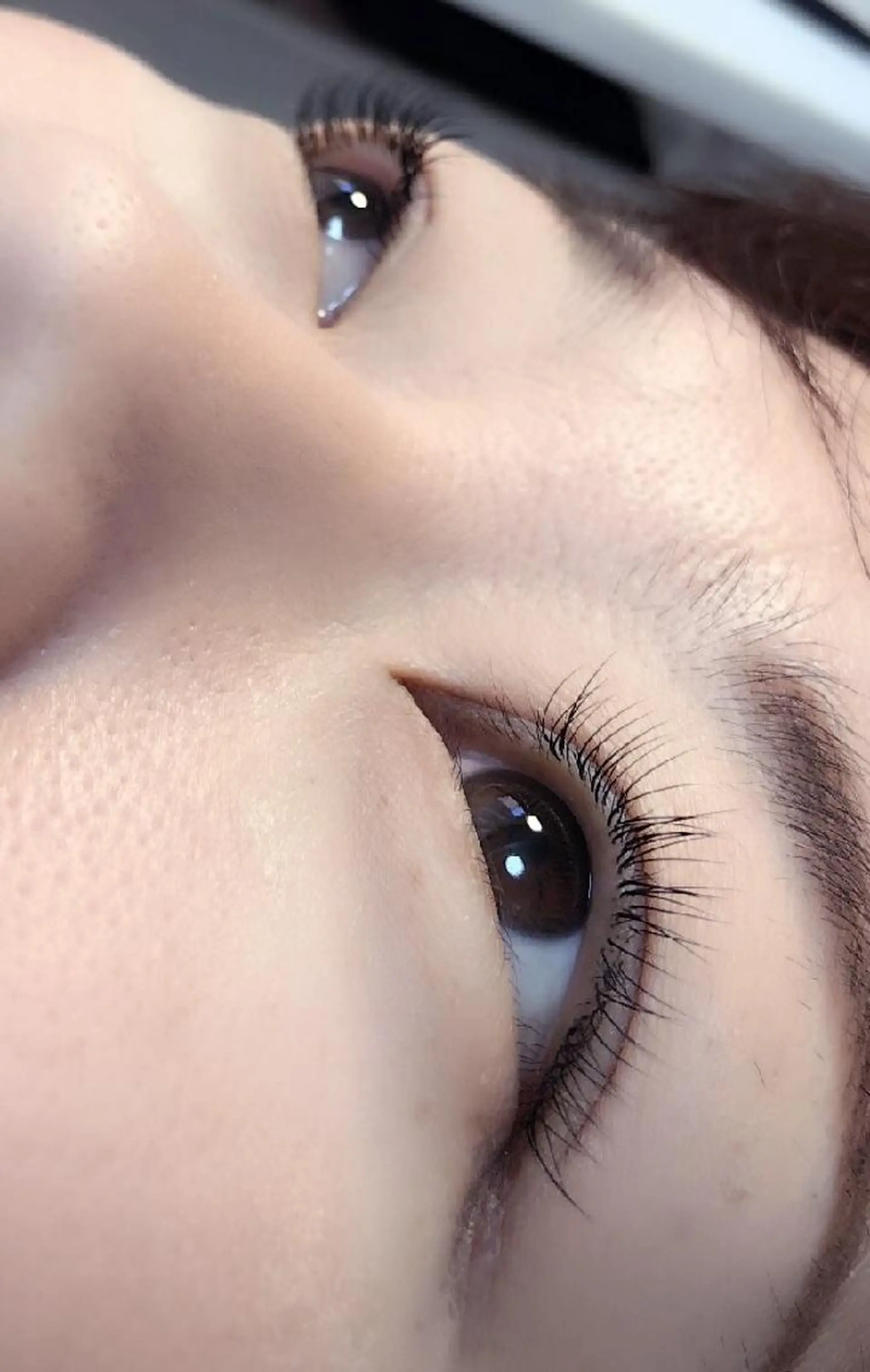 マツエク・マツパ 付け放題 フラットラッシュ ナチュラル 下まつげエクステ 一重×まつ毛パーマ 吉岡 ゆうなのマツエク・マツパデザイン