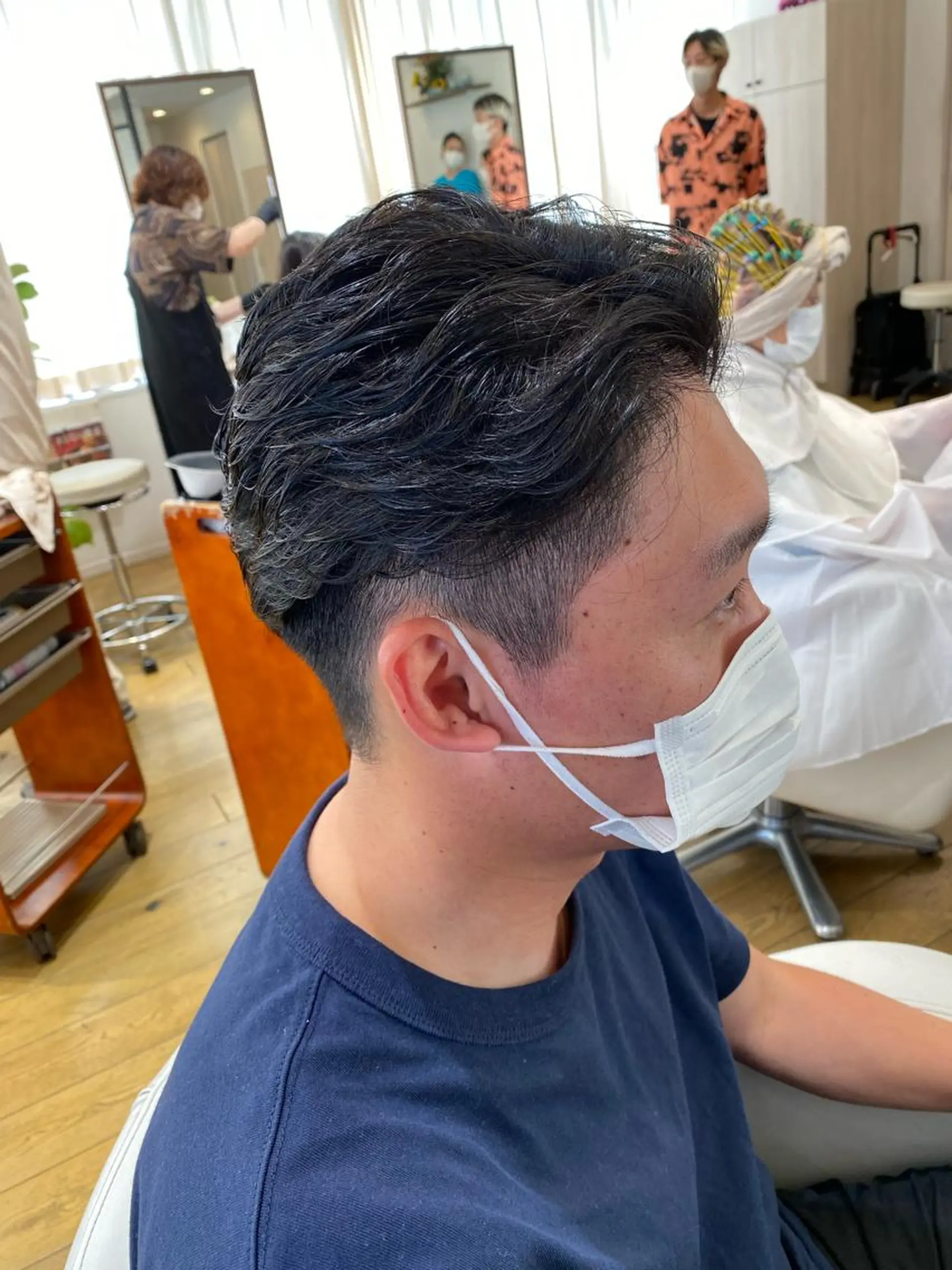 ショート パーマ メンズ カット パーマ 艶感🫧透明感カラー YUKARIのヘアスタイル