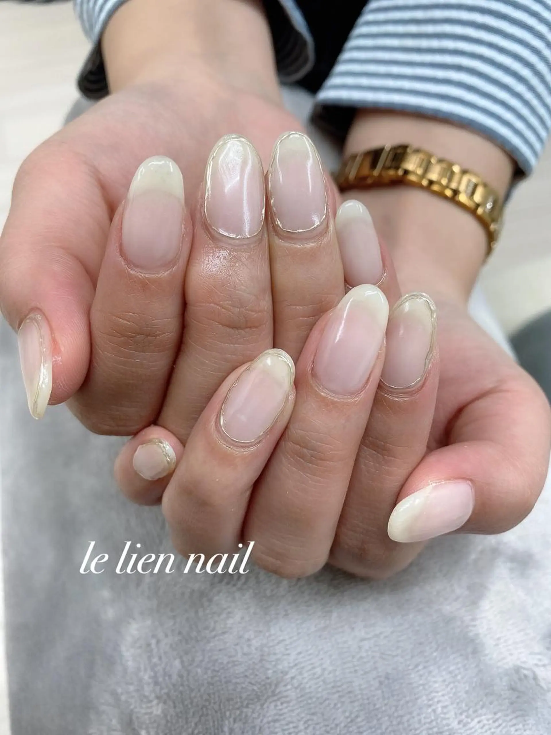 ネイル アートネイル ミラーネイル オフィスネイル シンプルネイル le lien nailのネイルデザイン