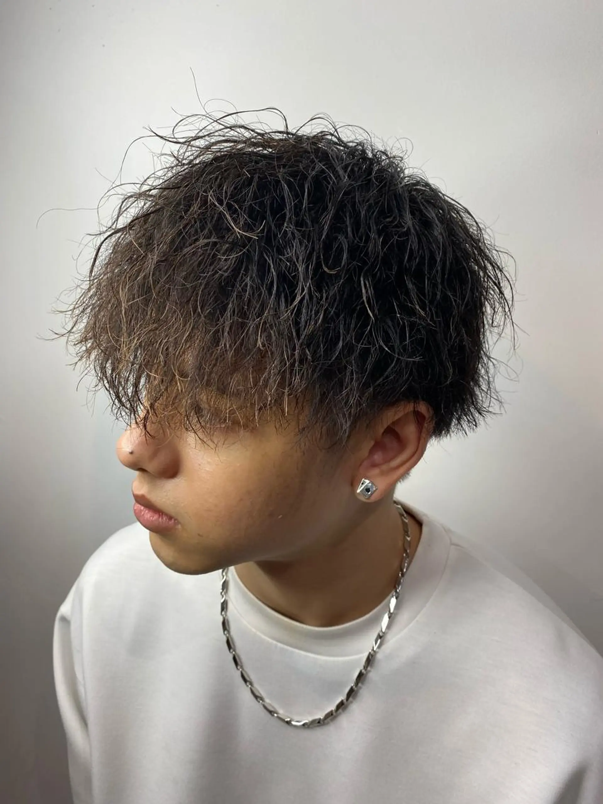 メンズ カット パーマ ヘアセット men'slapis YUTOのヘアスタイル