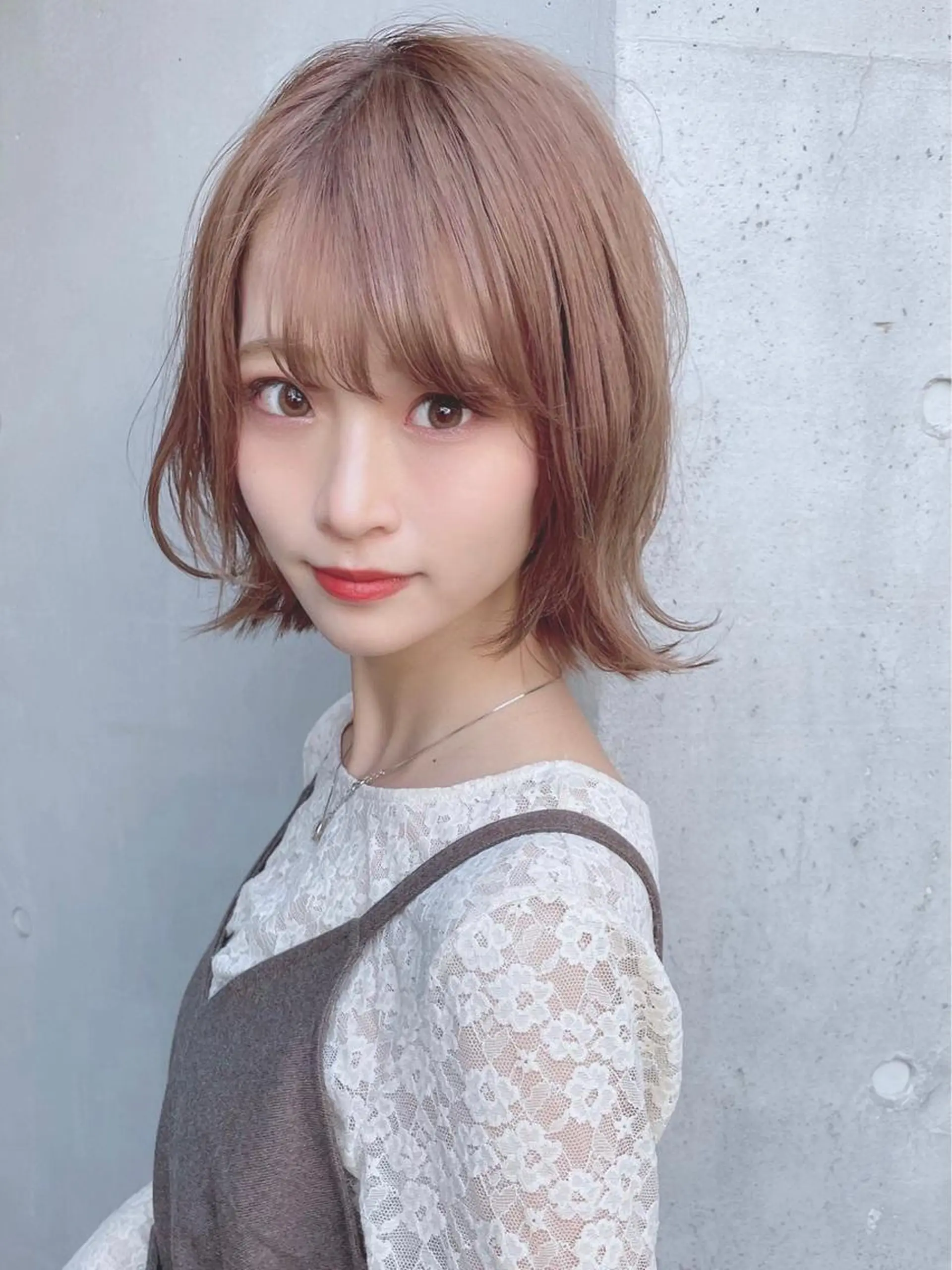 ミディアム カラー パーマ ヘアアレンジ カット ヘアカラー トリートメント 公式 Ease by amble luxeのヘアスタイル