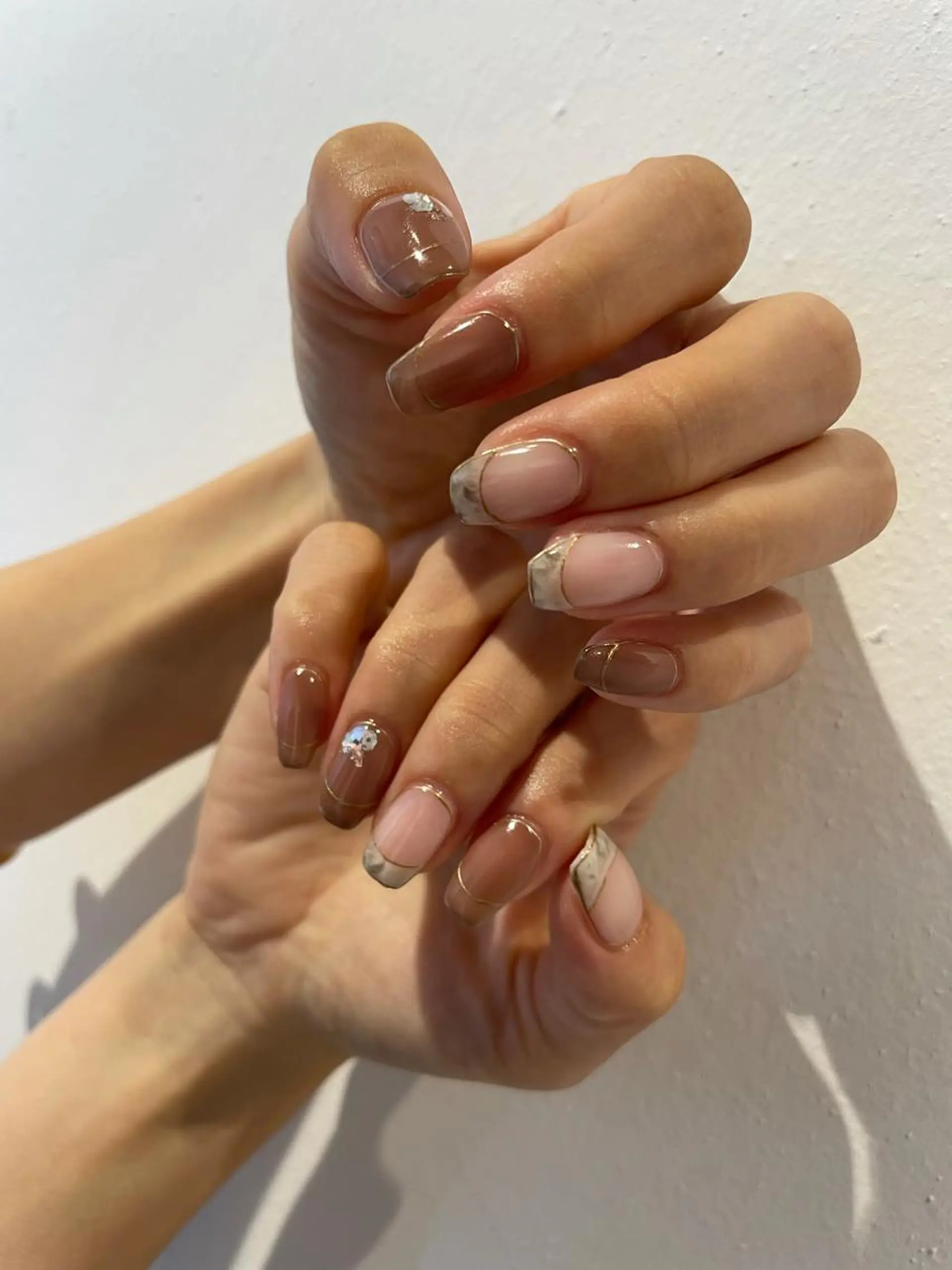 ネイル アートネイル フレンチネイル 持ち込み ハンドネイル MIUNail YUMIのネイルデザイン