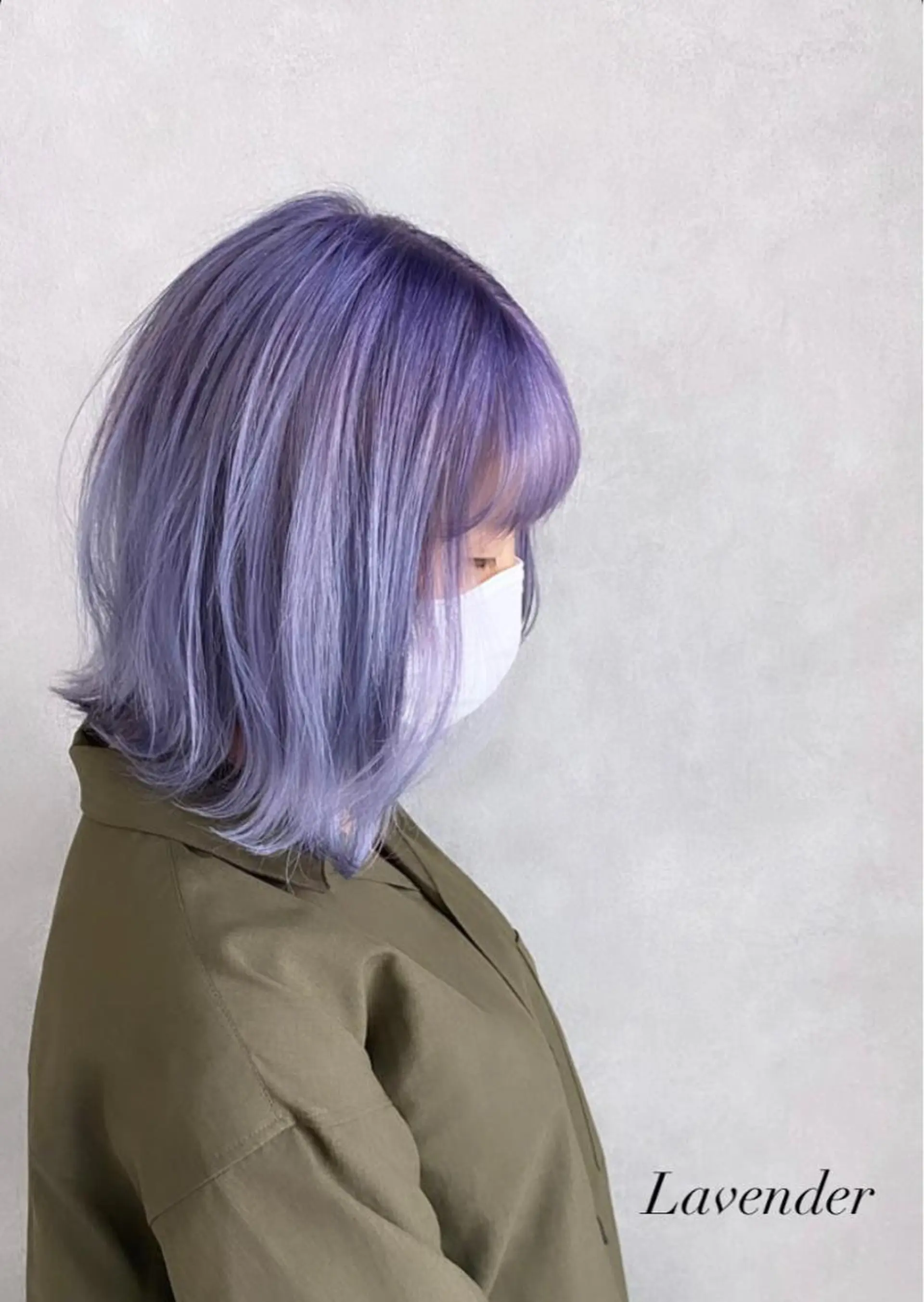 カラー ラベンダーカラー ハイトーンボブ /tasukuのヘアスタイル