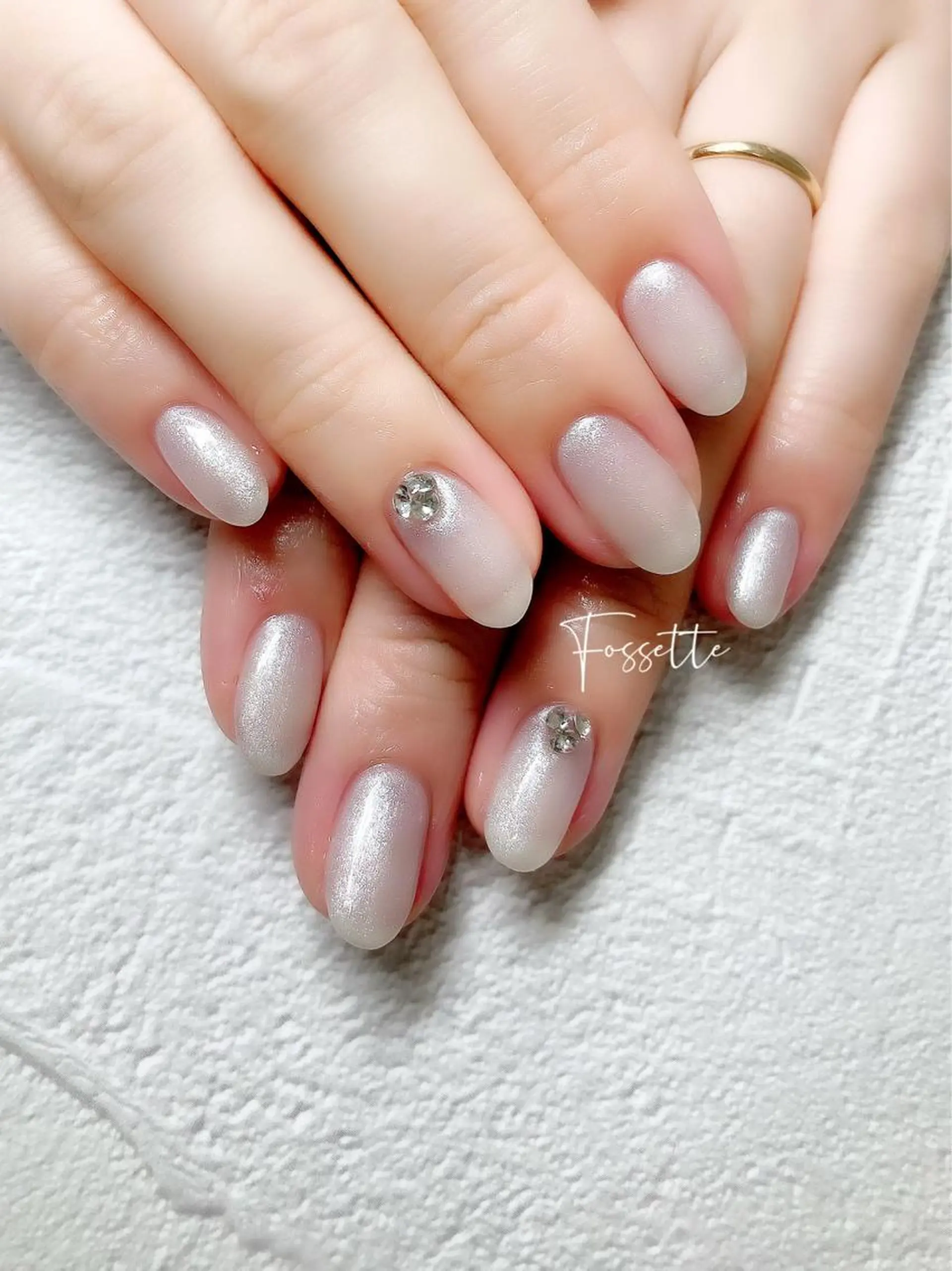 ネイル ラメ(グリッター) ワンカラーネイル シンプルネイル nailsalon Fossetteのネイルデザイン