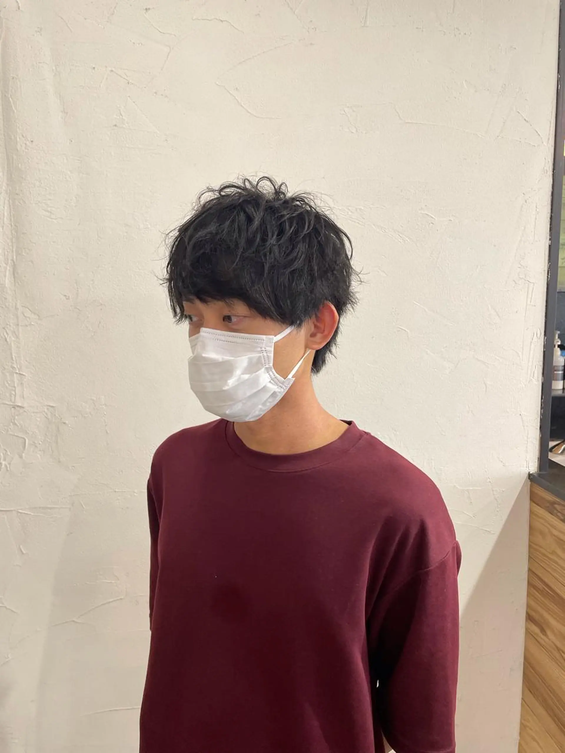ショート メンズ マッシュ メンズパーマ カット soin by poshのヘアスタイル
