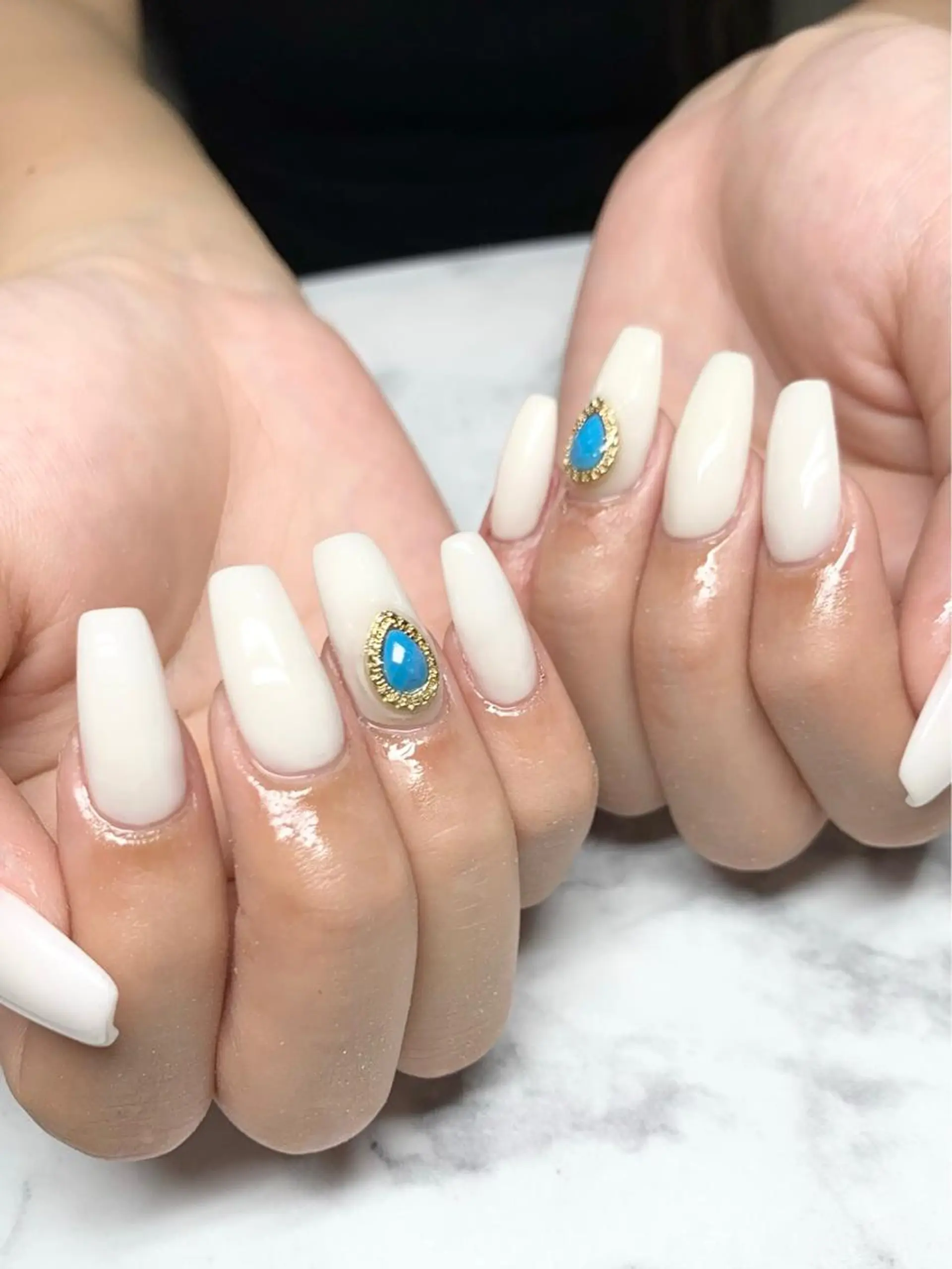 ロング ネイル 🦋Kiyomi. 🦋のネイルデザイン