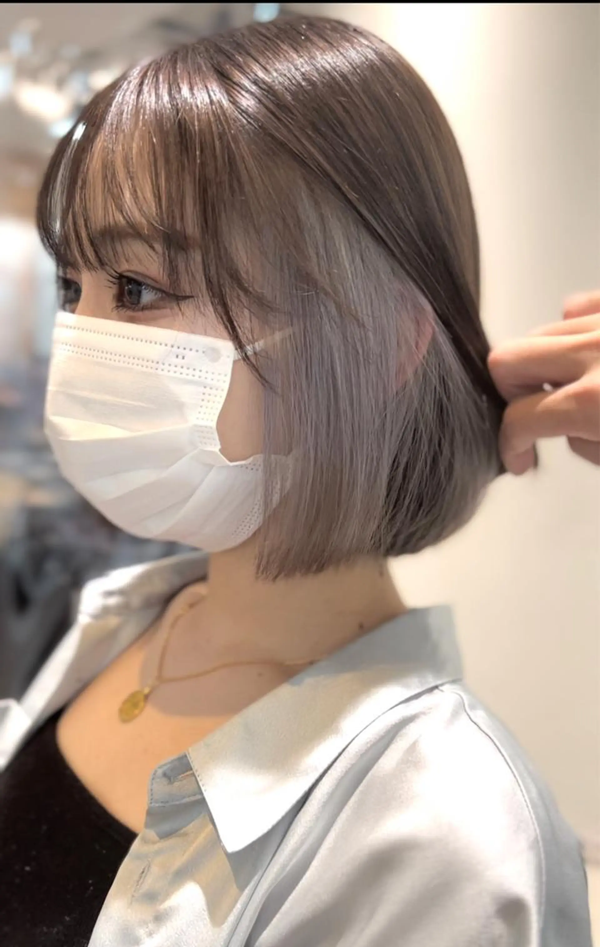 ミディアム カラー ヘアアレンジ ヘアカラー トリートメント ヘッドスパ ヘアセット 🌈インナーカラー ‘ショウマ’🌈のヘアスタイル