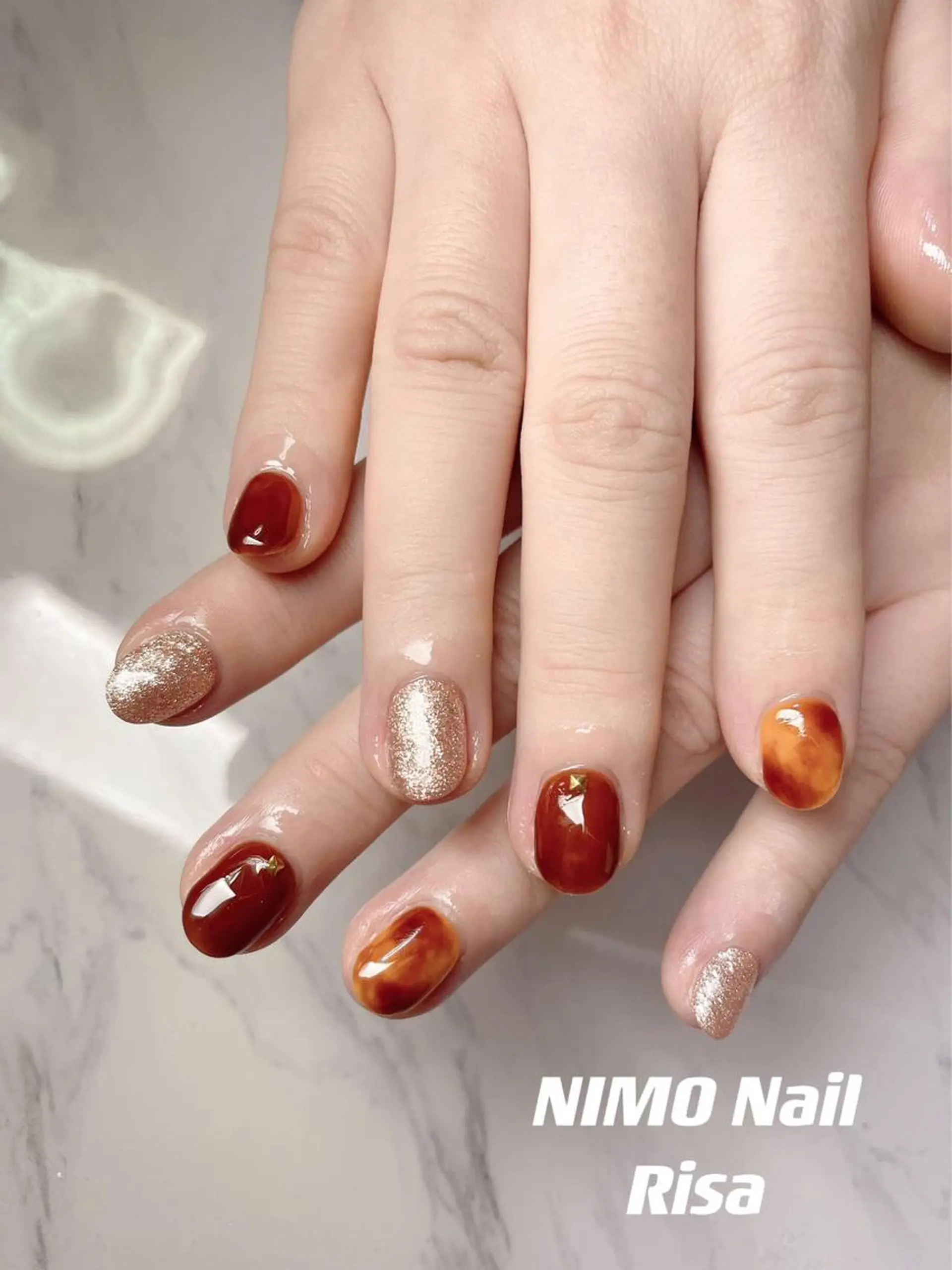 ネイル ハンドネイル ハンドケア RI SA☀️ リサのネイルデザイン