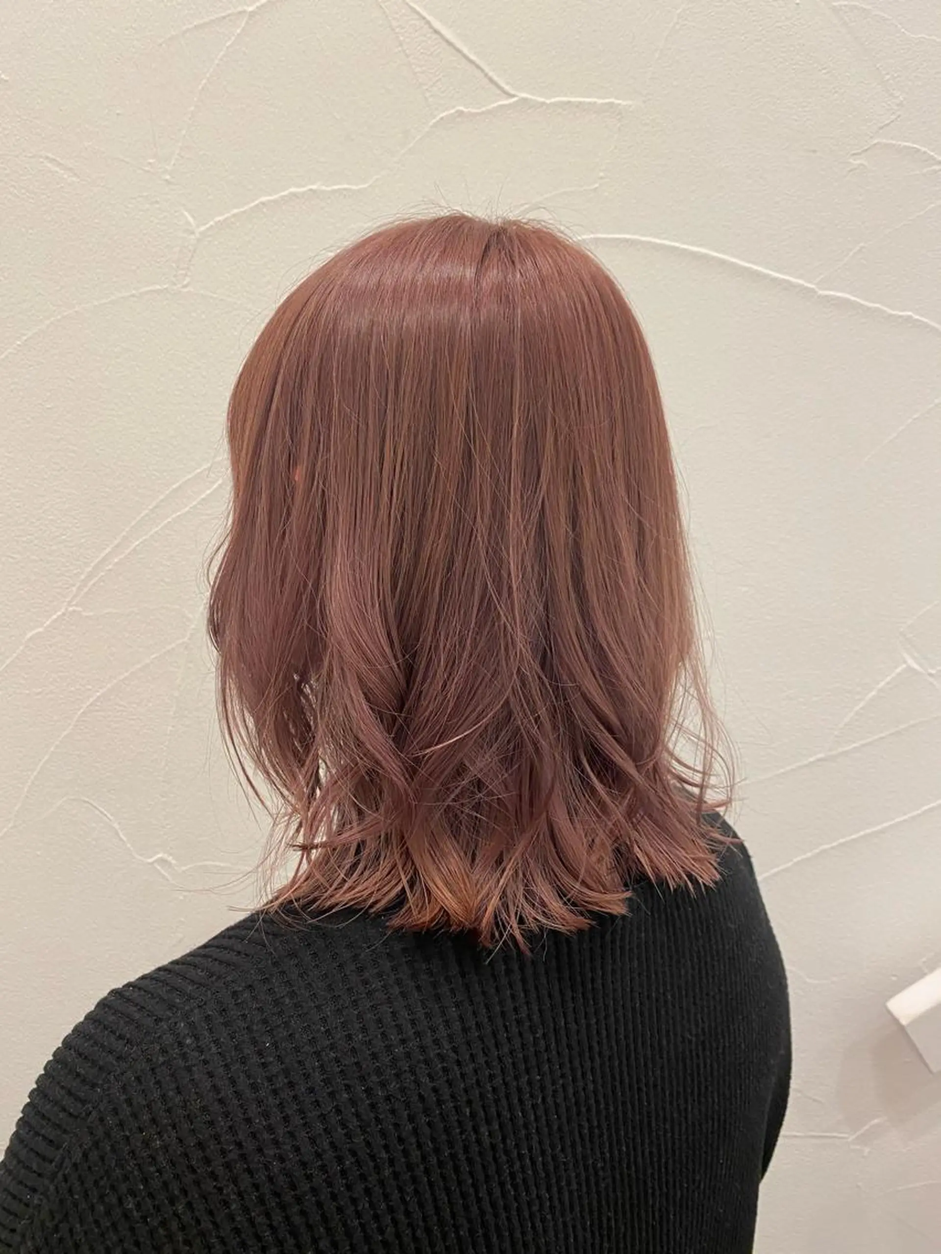 ミディアム カラー ピンクカラー Ash中目黒店 榊間茜のヘアスタイル