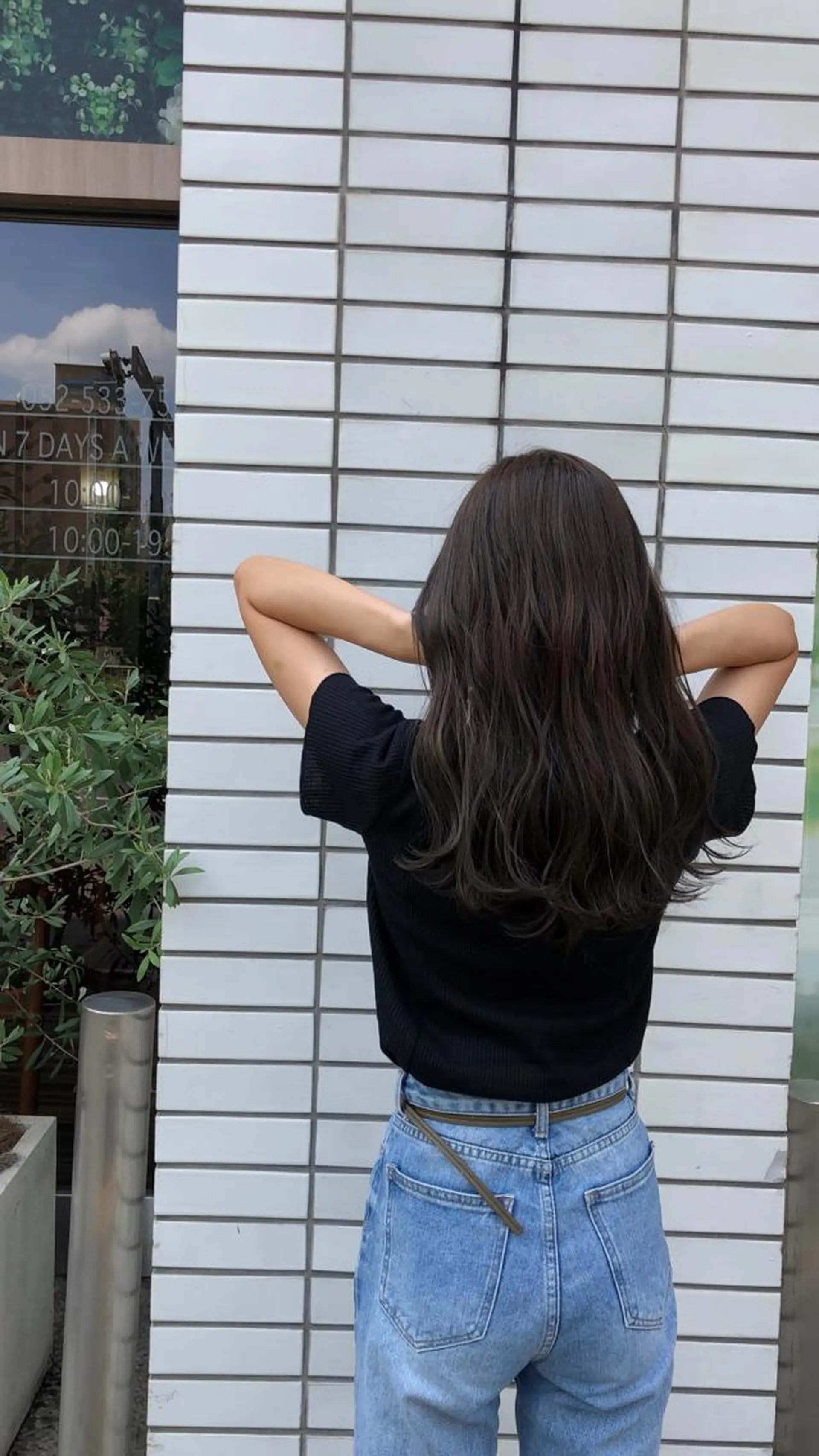 ロング ムトウセイマ/ 縮毛矯正/ブリーチのヘアスタイル