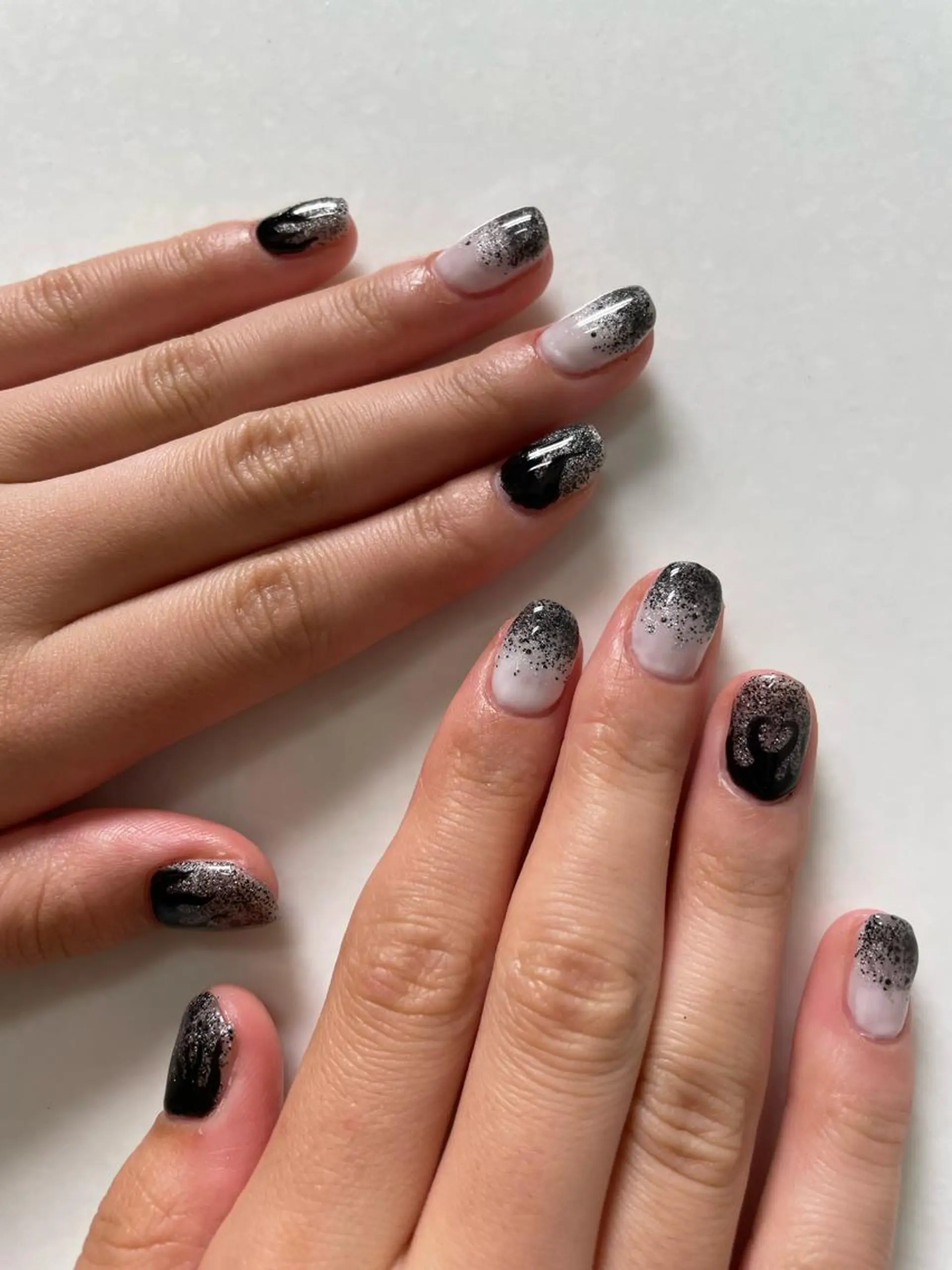 ネイル アートネイル ミディアムネイル メンズネイル ‪るか/‪透明感 カラー/アレンジのヘアスタイル