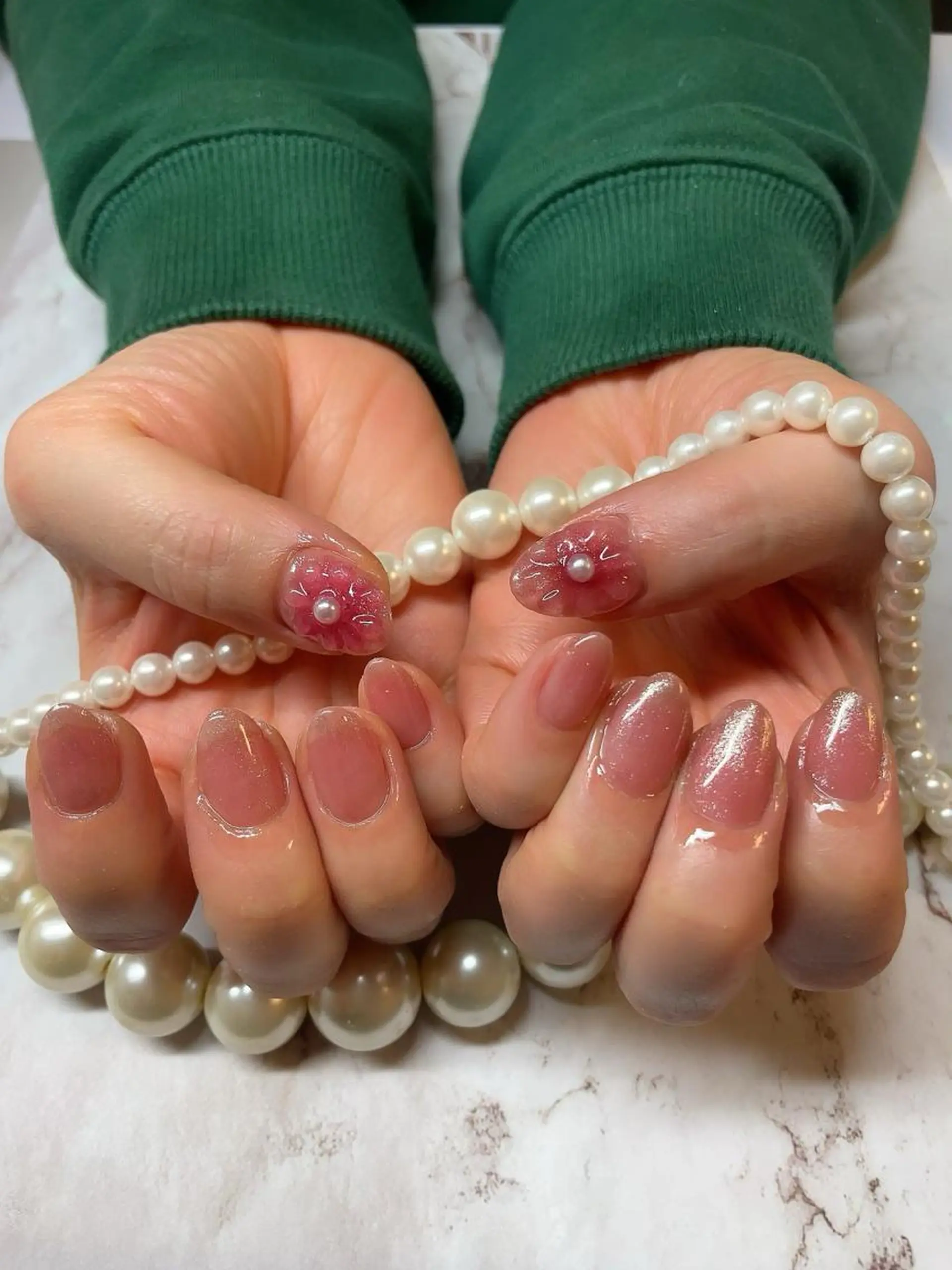 ネイル フラワーネイル ジェルネイル 春ネイル Nail salon 🎀Angeのネイルデザイン